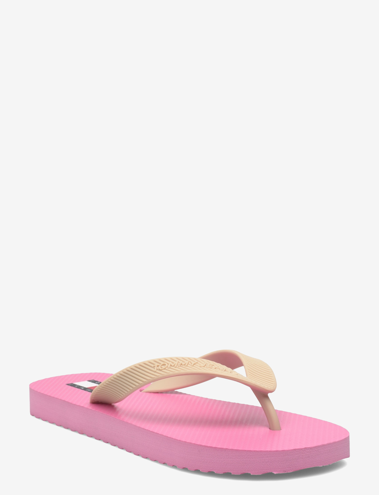 Tommy Hilfiger - TJW LOGO SUMMER SANDAL - flip flops - synthetic pink white clay - 0