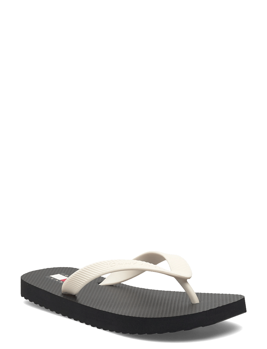Tommy Hilfiger - TJW LOGO SUMMER SANDAL - flip flops - black ecru - 0