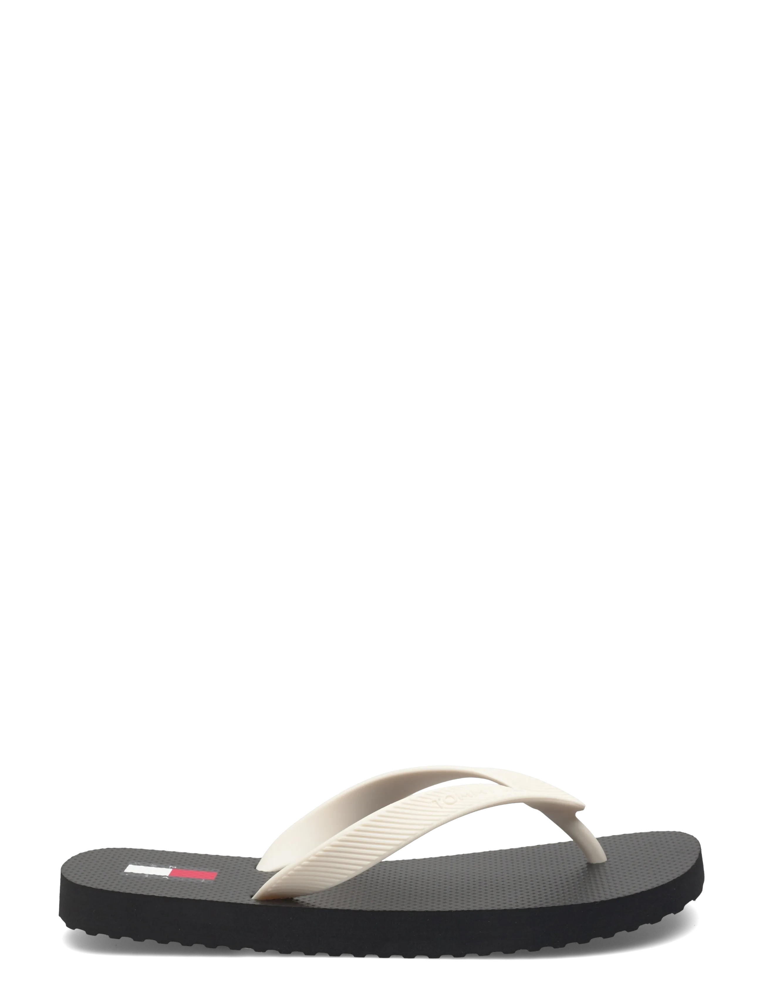 Tommy Hilfiger - TJW LOGO SUMMER SANDAL - klipklapper - black ecru - 1