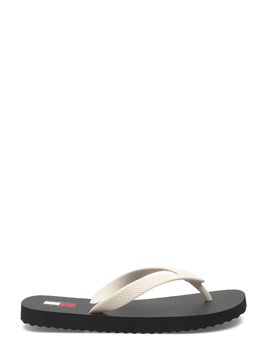 Tommy Hilfiger - TJW LOGO SUMMER SANDAL - flip flops - black ecru - 1