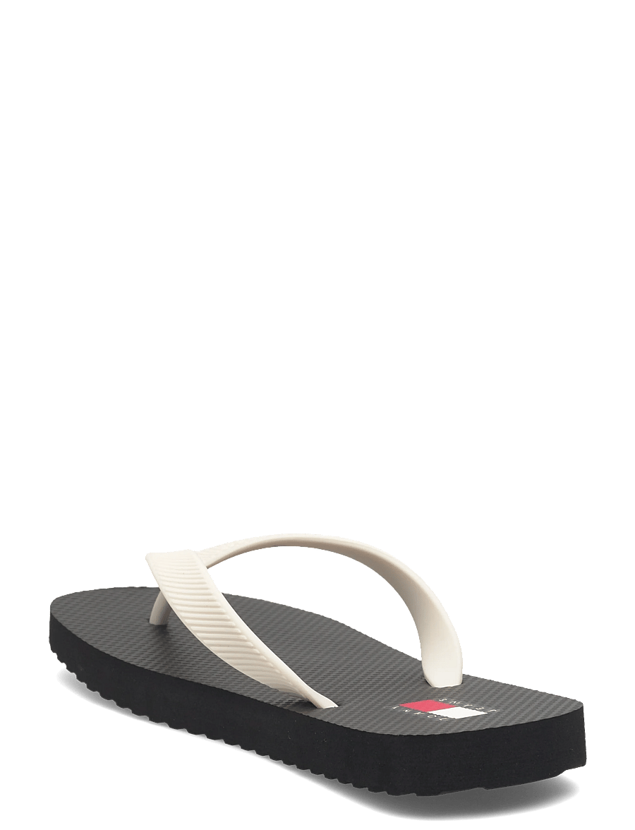 Tommy Hilfiger - TJW LOGO SUMMER SANDAL - flip flops - black ecru - 2