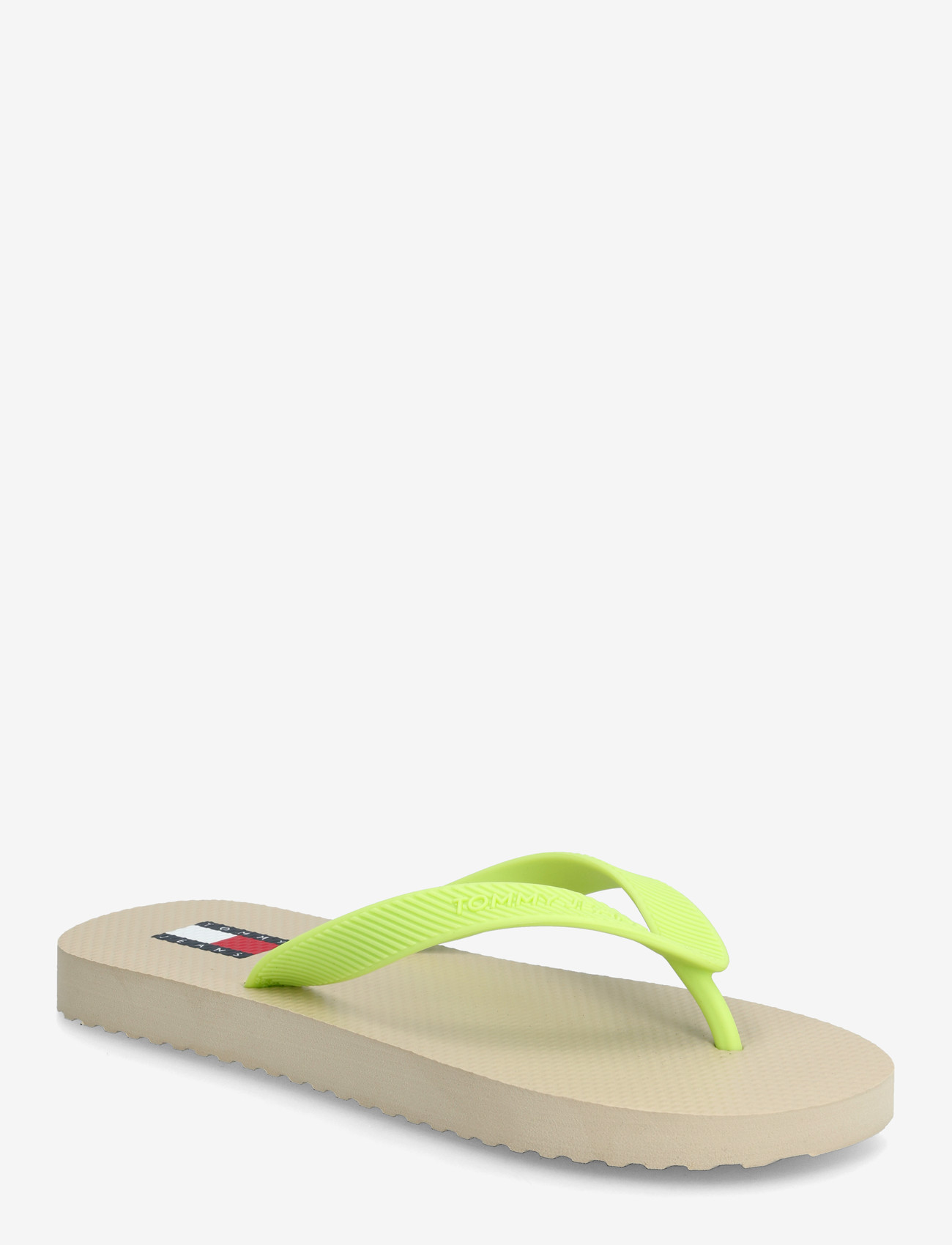 Tommy Hilfiger - TJW LOGO SUMMER SANDAL - flip flops - white clay lime essence - 0