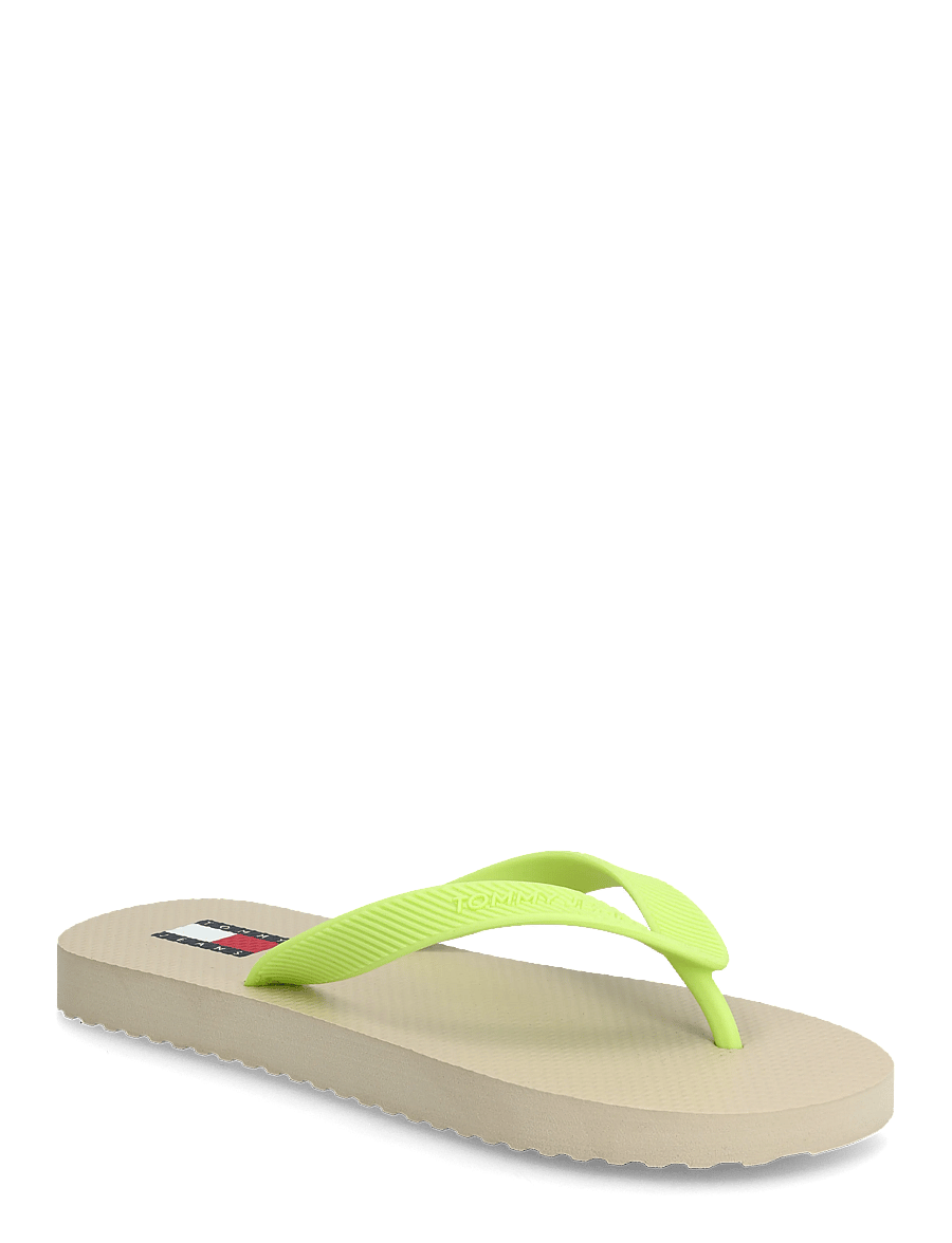 Tommy Hilfiger - TJW LOGO SUMMER SANDAL - flip flops - white clay lime essence - 0