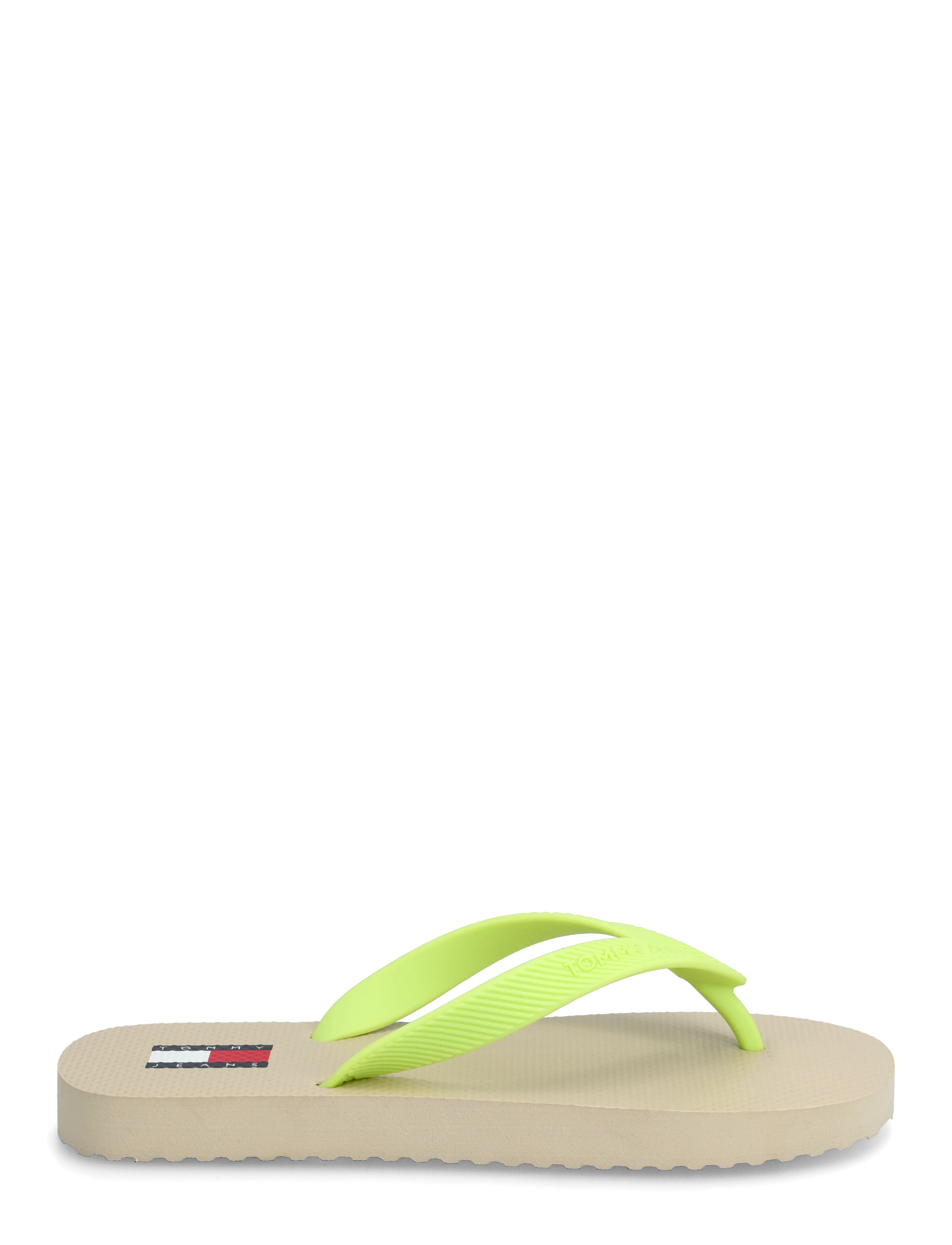 Tommy Hilfiger - TJW LOGO SUMMER SANDAL - klipklapper - white clay lime essence - 1