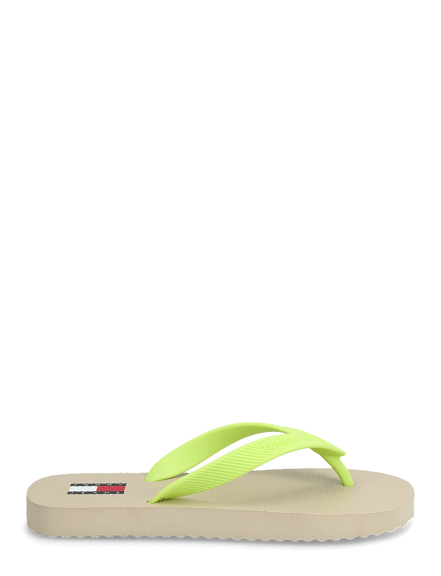 Tommy Hilfiger - TJW LOGO SUMMER SANDAL - flip flops - white clay lime essence - 1