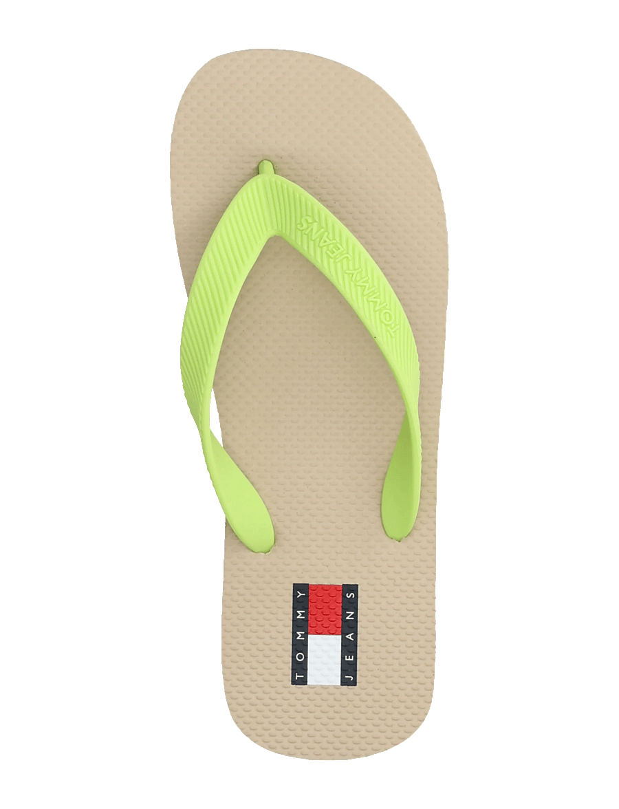 Tommy Hilfiger - TJW LOGO SUMMER SANDAL - flip flops - white clay lime essence - 3