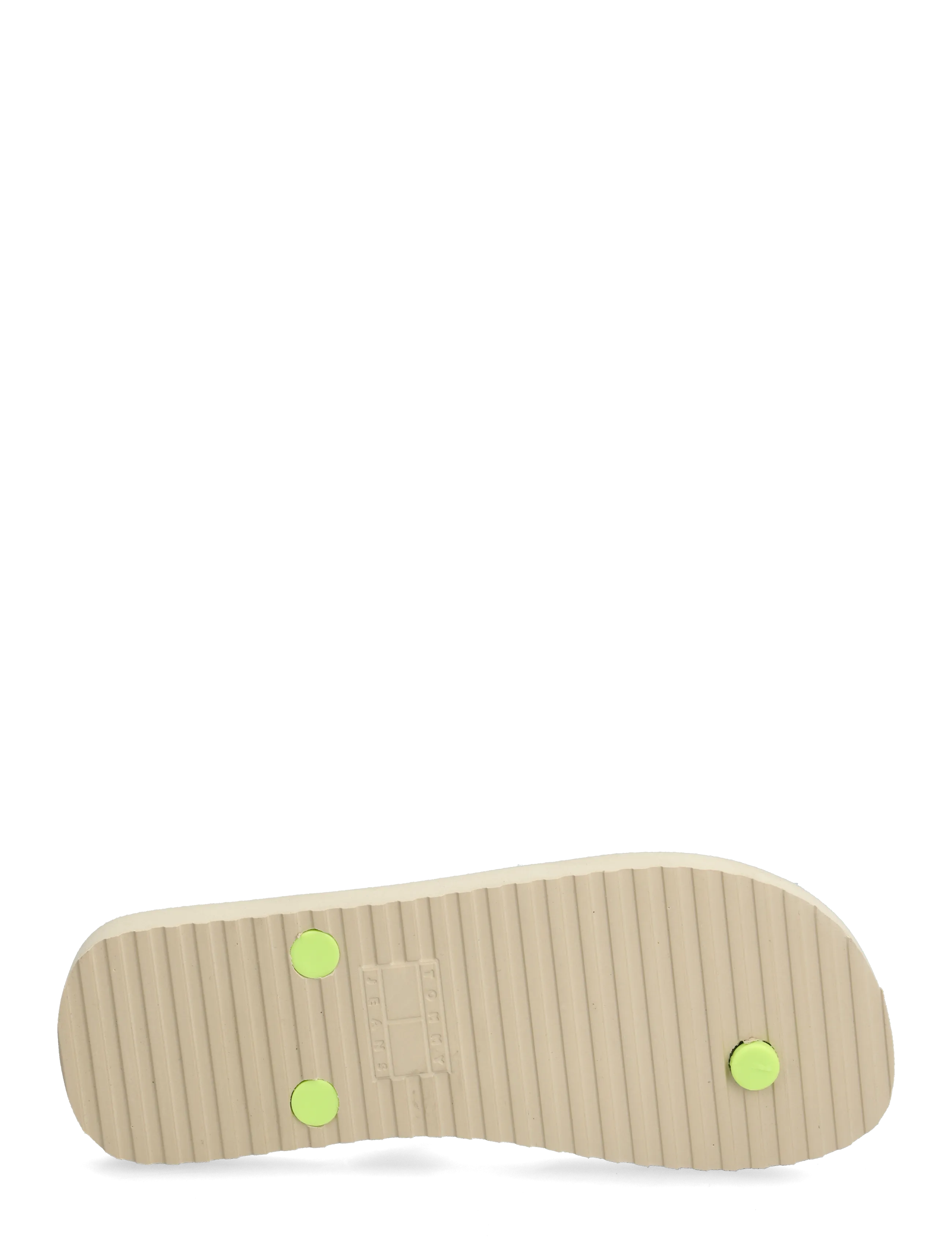 Tommy Hilfiger - TJW LOGO SUMMER SANDAL - klipklapper - white clay lime essence - 4