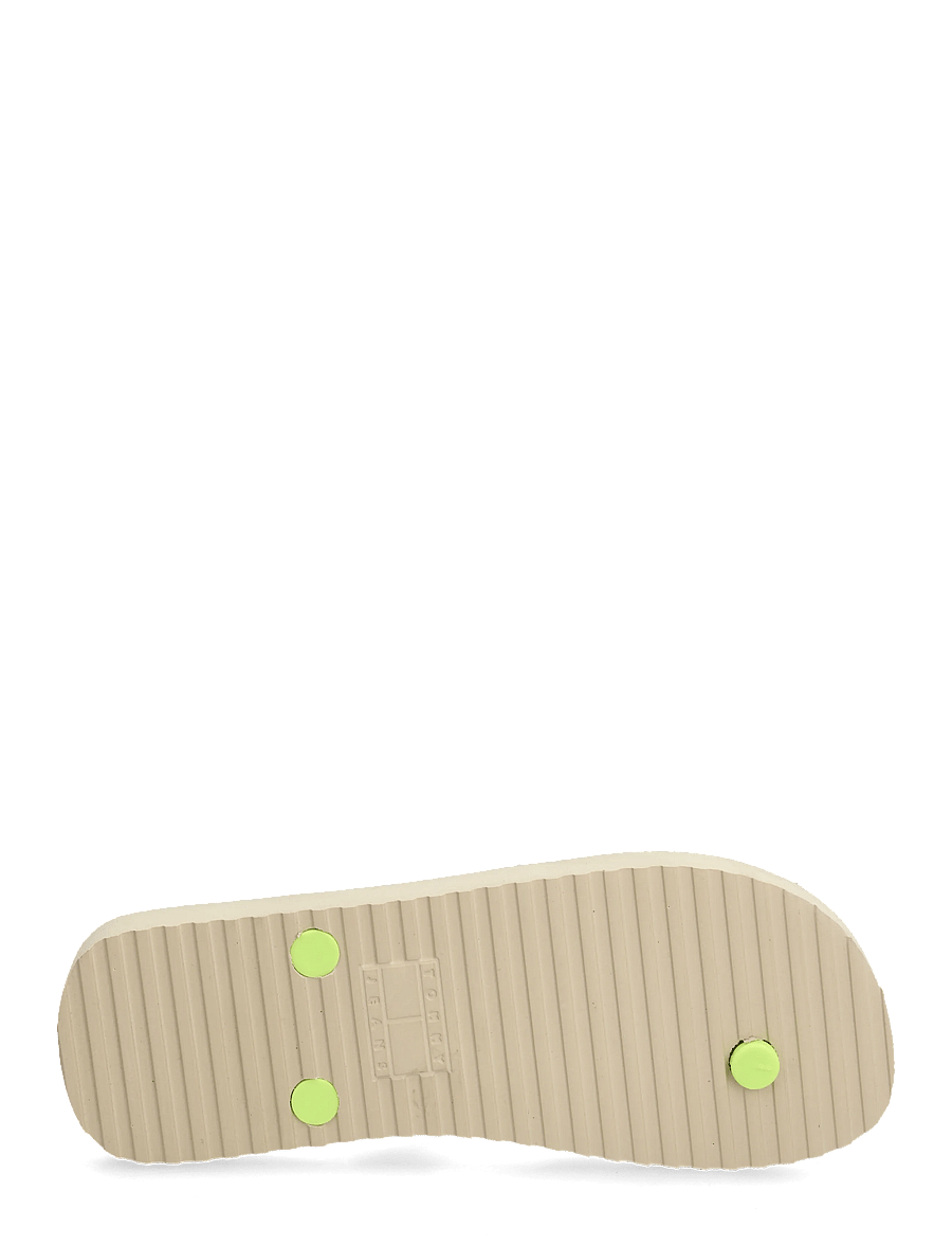 Tommy Hilfiger - TJW LOGO SUMMER SANDAL - flip flops - white clay lime essence - 4