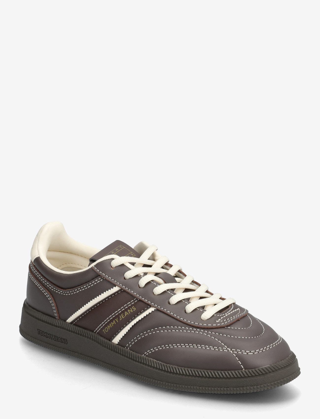 Tommy Hilfiger - THE GREENWICH EDGE LEATHER - låga sneakers - black walnut - 0