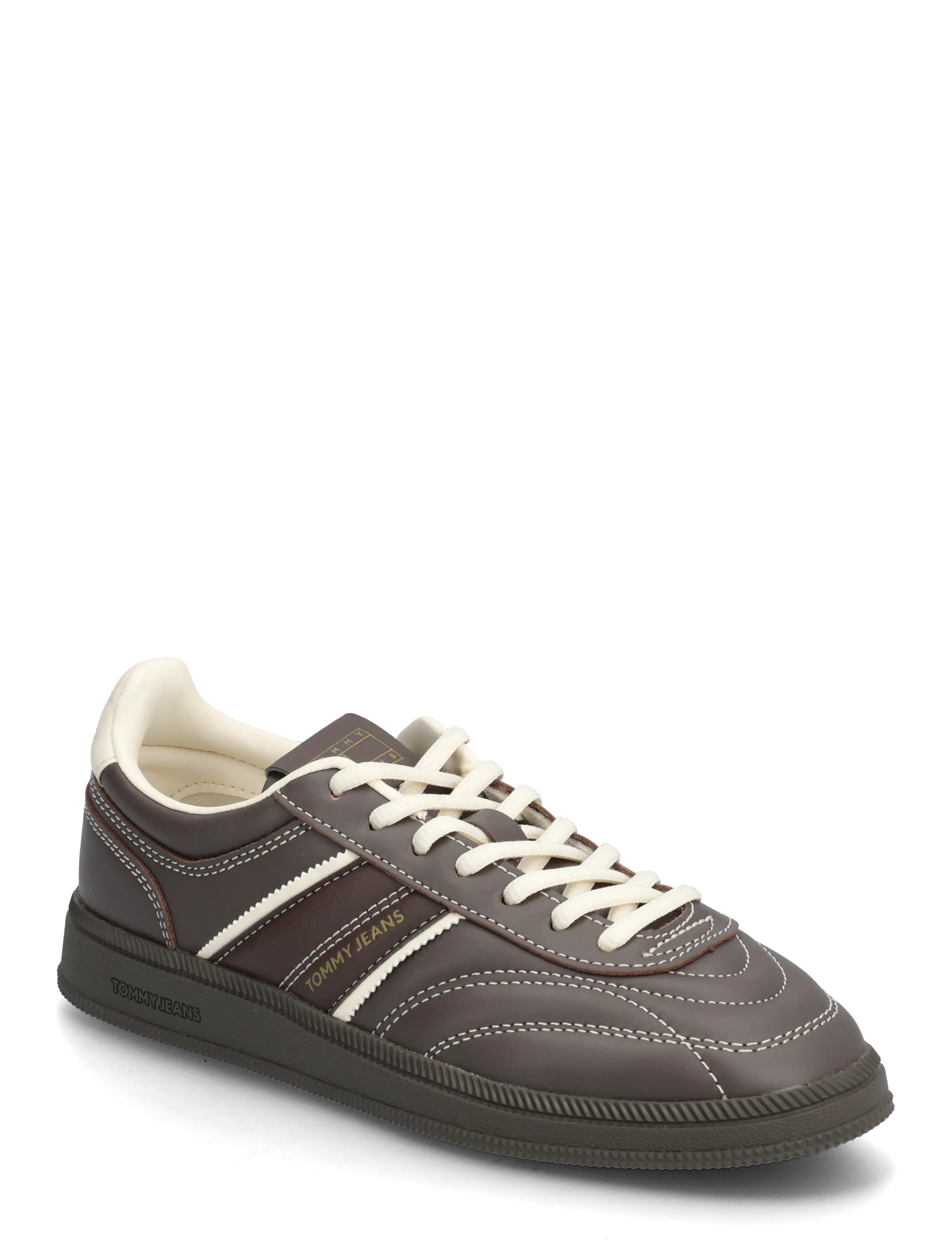 Tommy Hilfiger THE GREENWICH EDGE LEATHER - Sneakers - BLACK WALNUT / brown