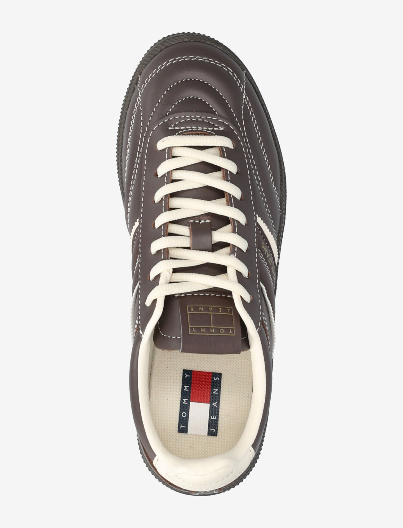Tommy Hilfiger - THE GREENWICH EDGE LEATHER - låga sneakers - black walnut - 3
