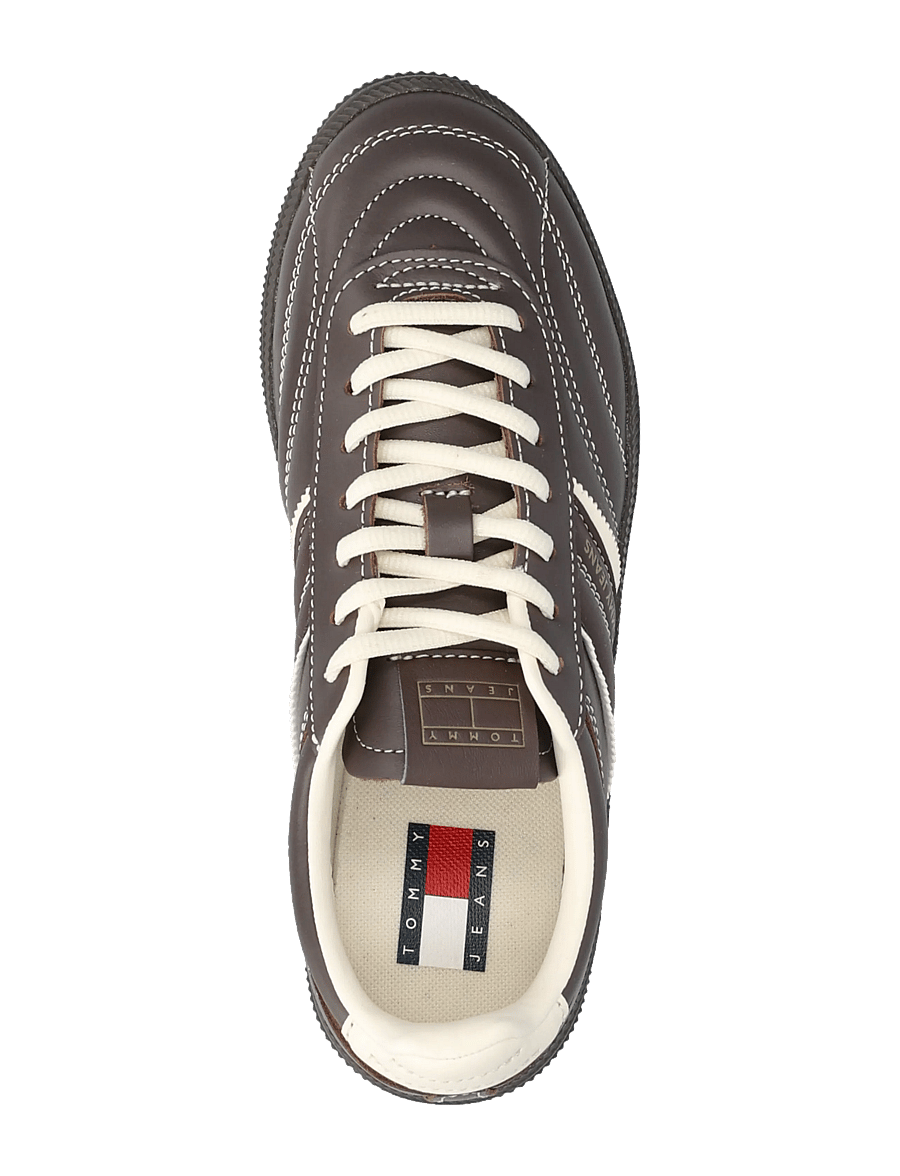 Tommy Hilfiger - THE GREENWICH EDGE LEATHER - low tops - black walnut - 3