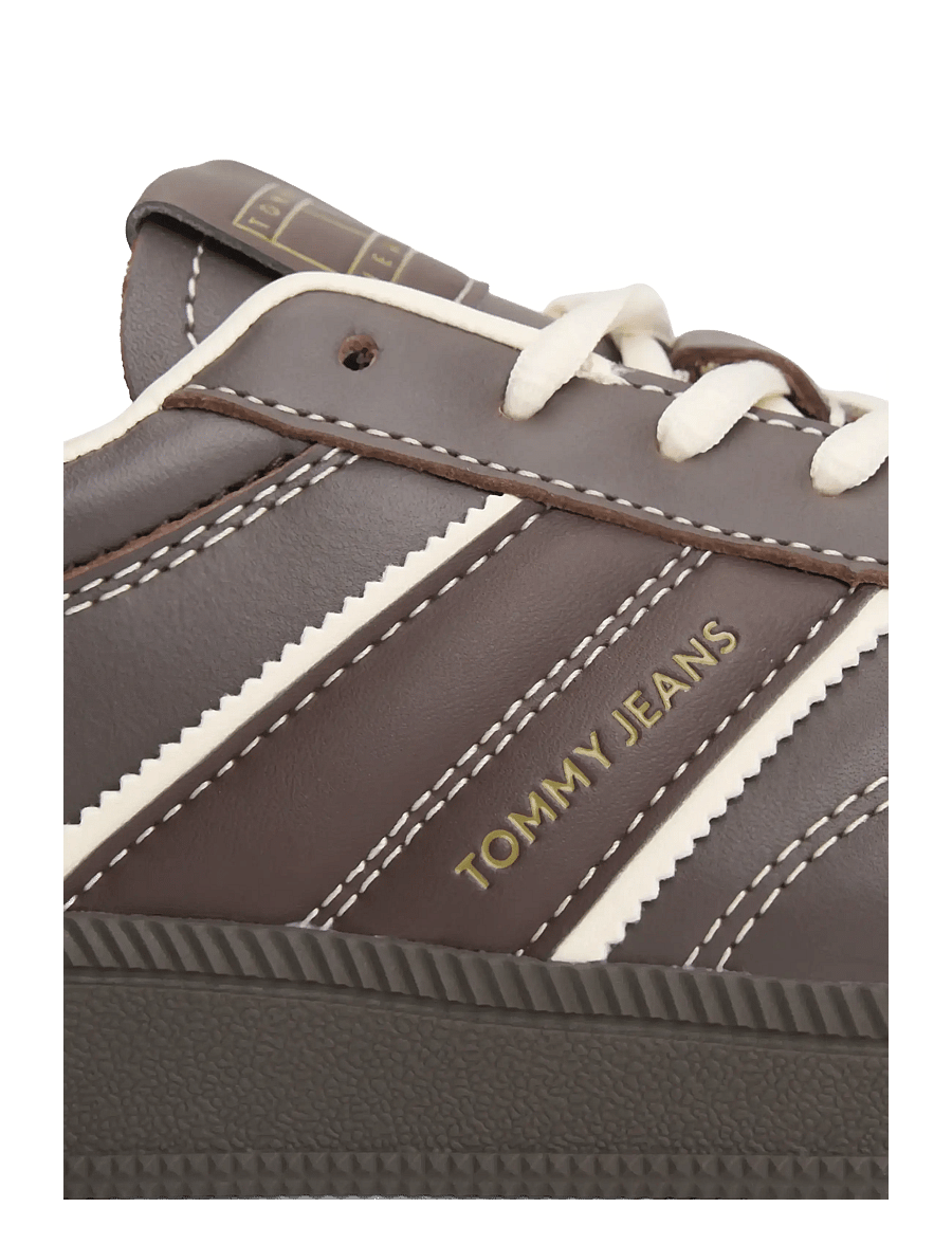 Tommy Hilfiger - THE GREENWICH EDGE LEATHER - low tops - black walnut - 5