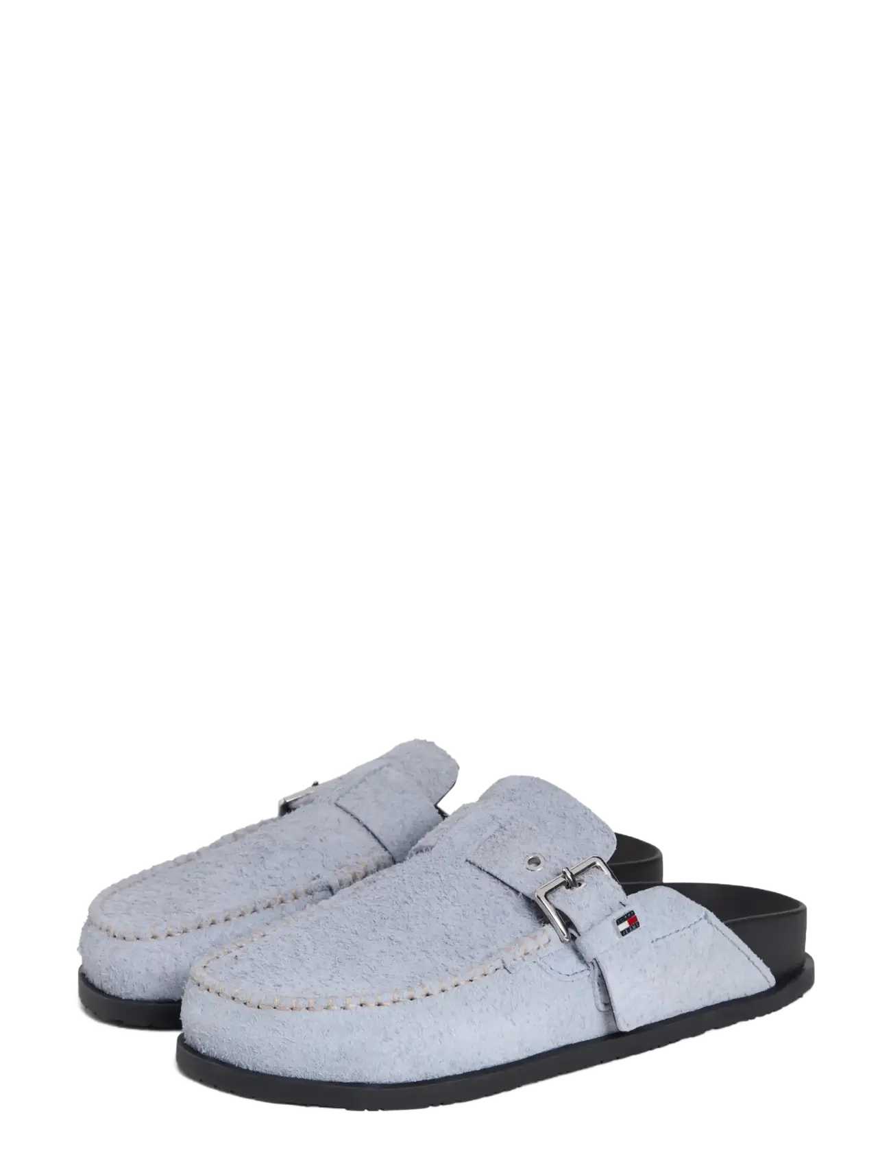 Tommy Hilfiger TJW COMFORT SUEDE MULE - Mules & Clogs - SOARING SKIES / blue