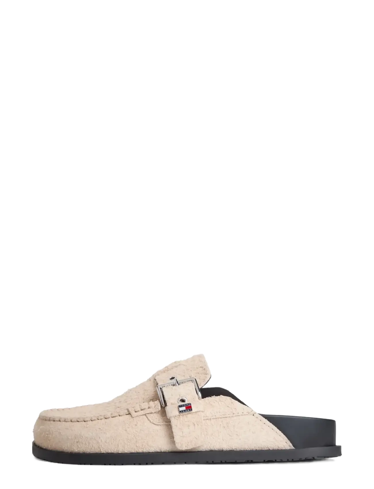 Tommy Hilfiger - TJW COMFORT SUEDE MULE - flade mules - white clay - 1