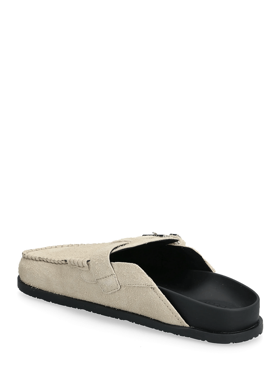 Tommy Hilfiger - TJW COMFORT SUEDE MULE - flache pantoletten - white clay - 2
