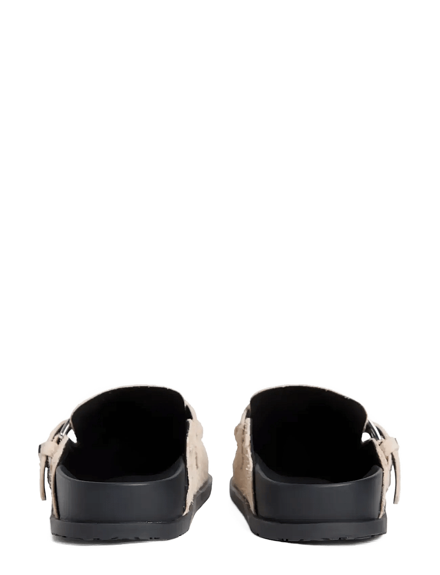 Tommy Hilfiger - TJW COMFORT SUEDE MULE - flache pantoletten - white clay - 3