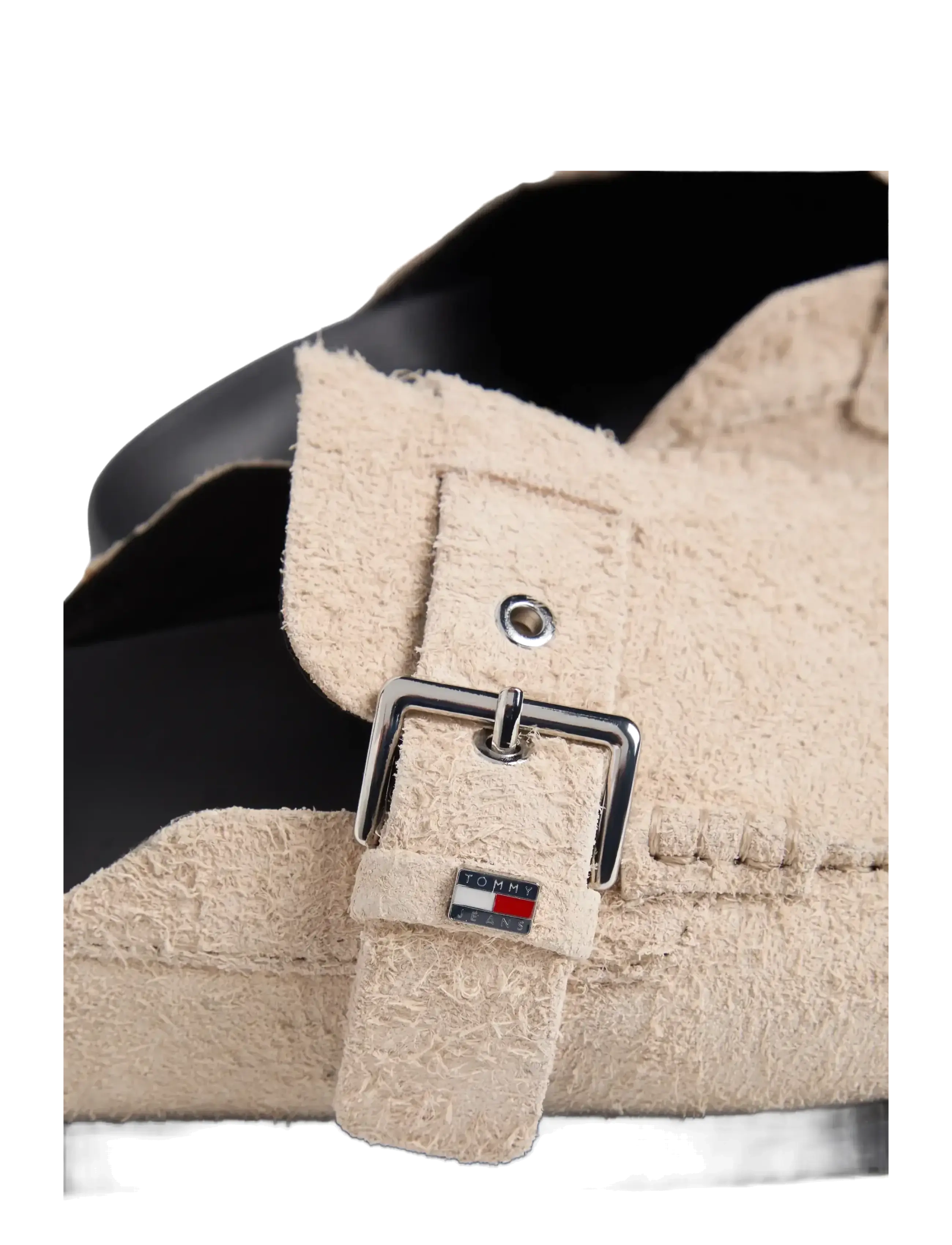 Tommy Hilfiger - TJW COMFORT SUEDE MULE - flade mules - white clay - 5