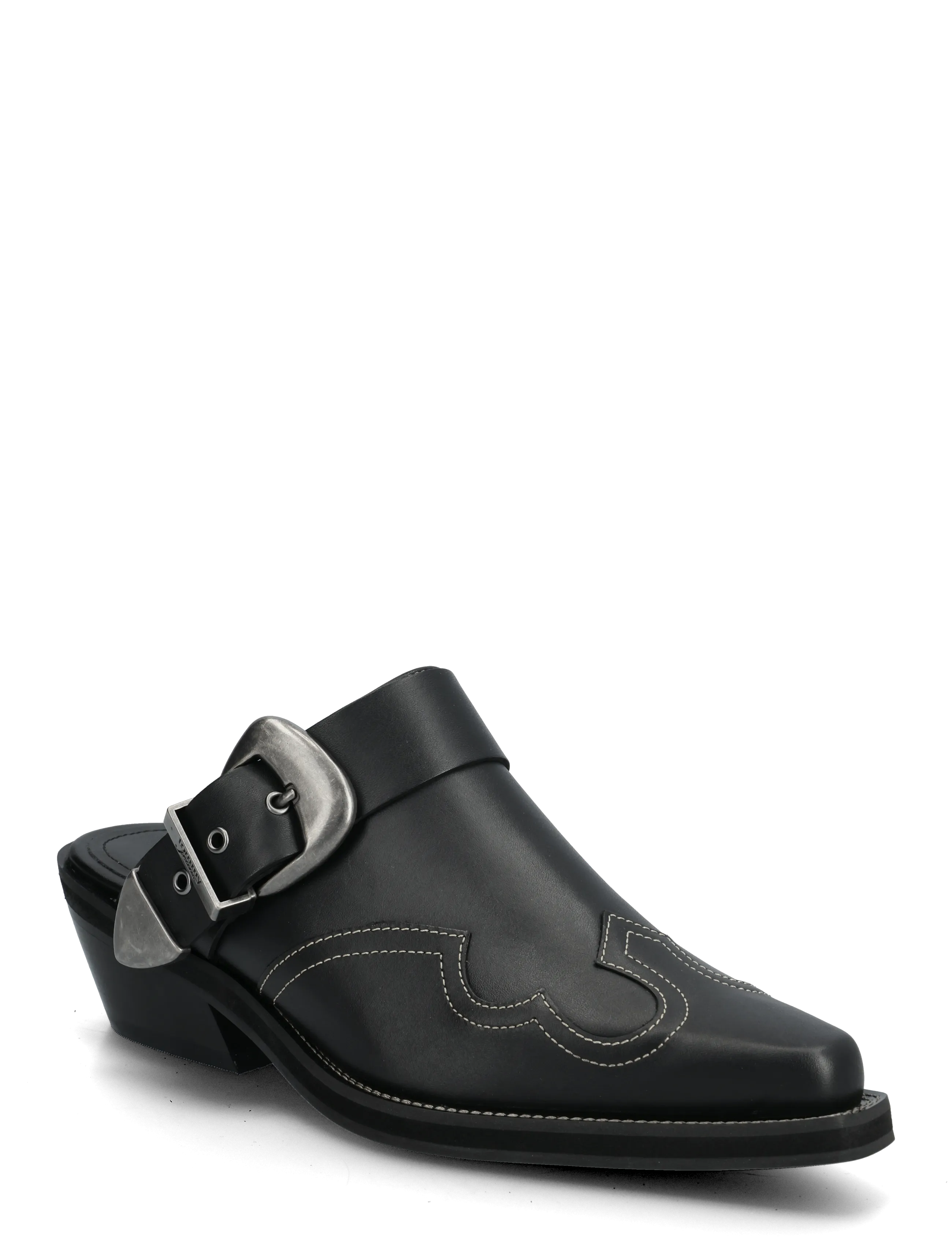 TOMMY HILFIGER Archive Cowboy Mule Leder Schwarz - 36 - Damen