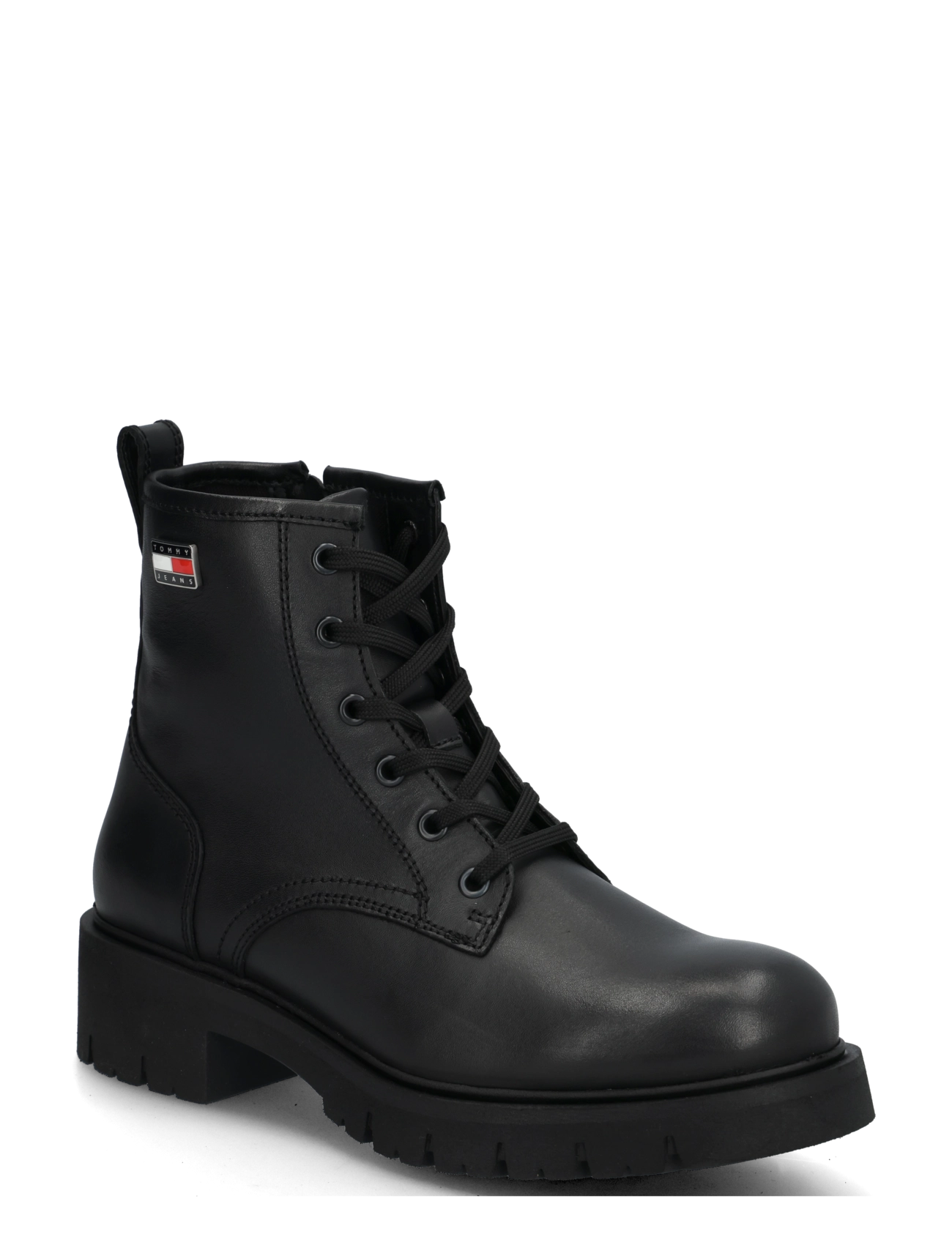 Tommy Hilfiger TJW CLEATED LACE UP BOOTS - Jalanõud - BLACK / black
