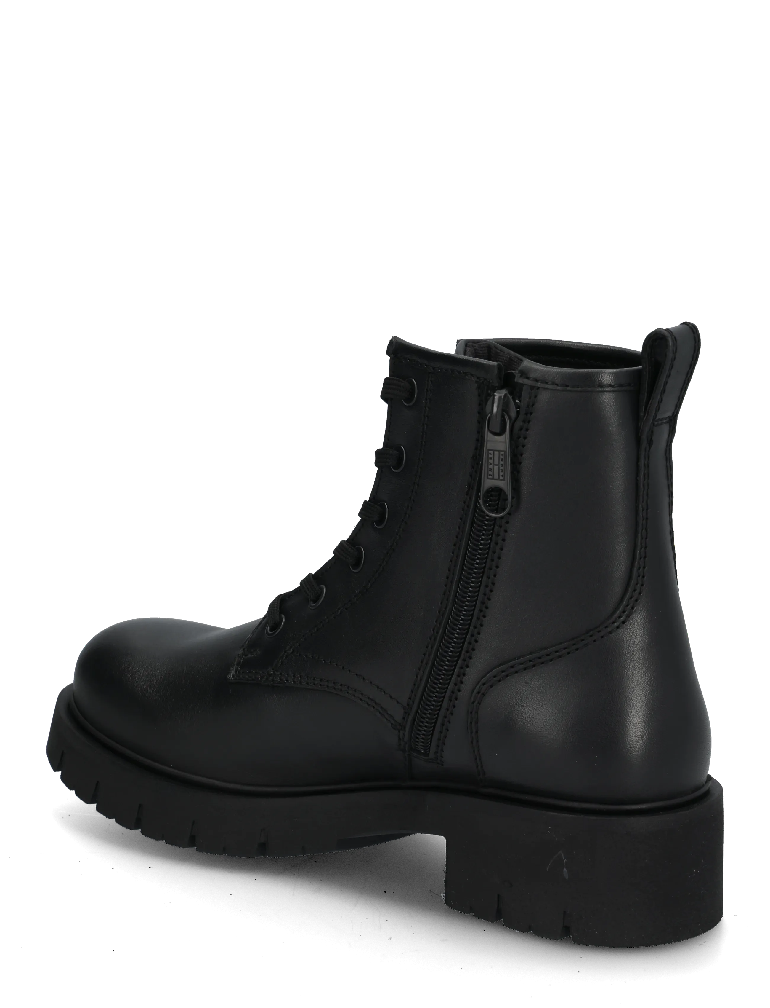 Tommy Hilfiger - TJW CLEATED LACE UP BOOTS - laced boots - black - 1