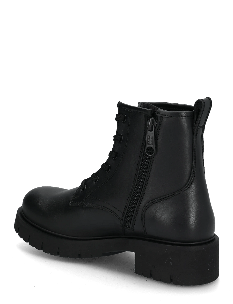 Tommy Hilfiger - TJW CLEATED LACE UP BOOTS - laced boots - black - 1