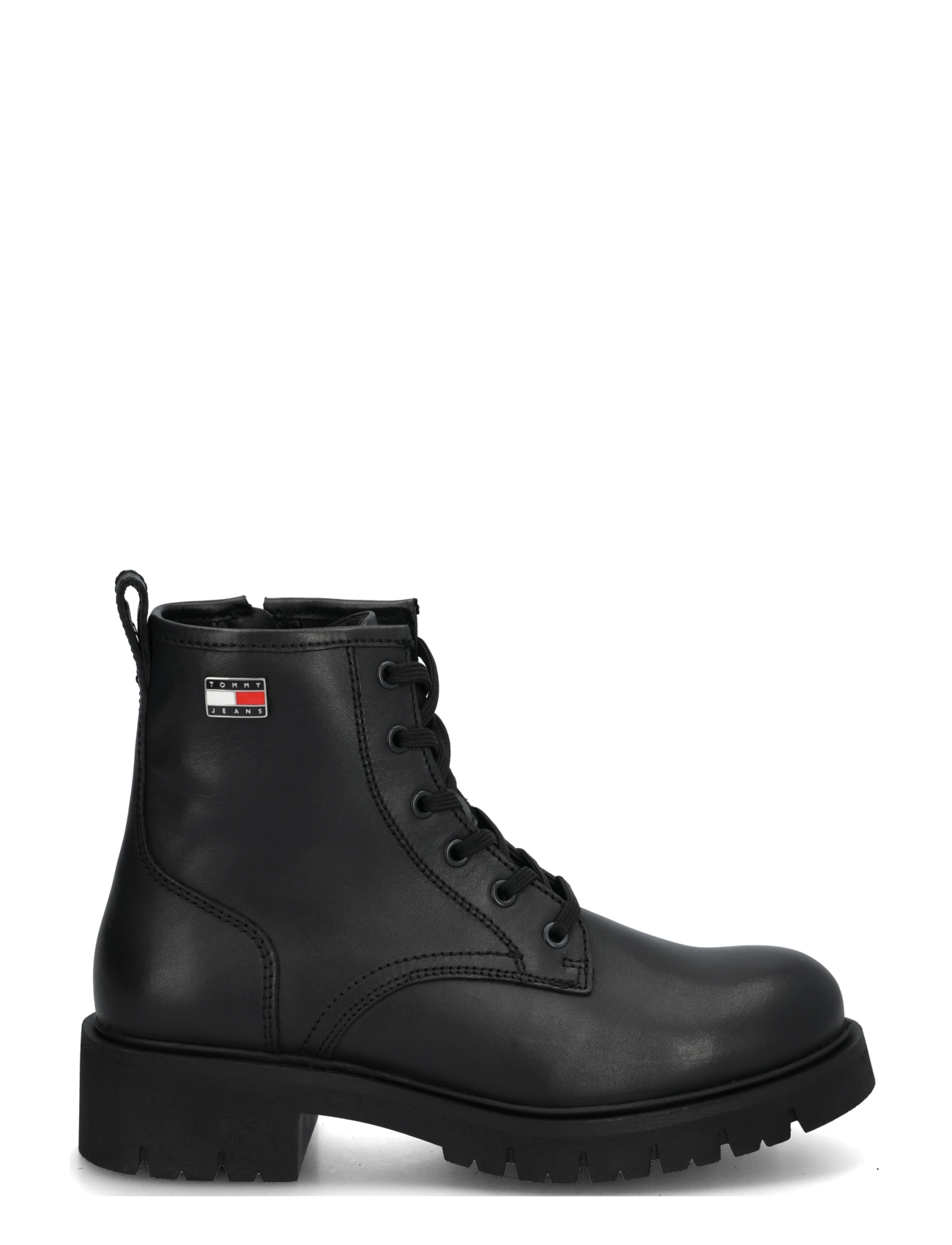 Tommy Hilfiger - TJW CLEATED LACE UP BOOTS - paeltega saapad - black - 2