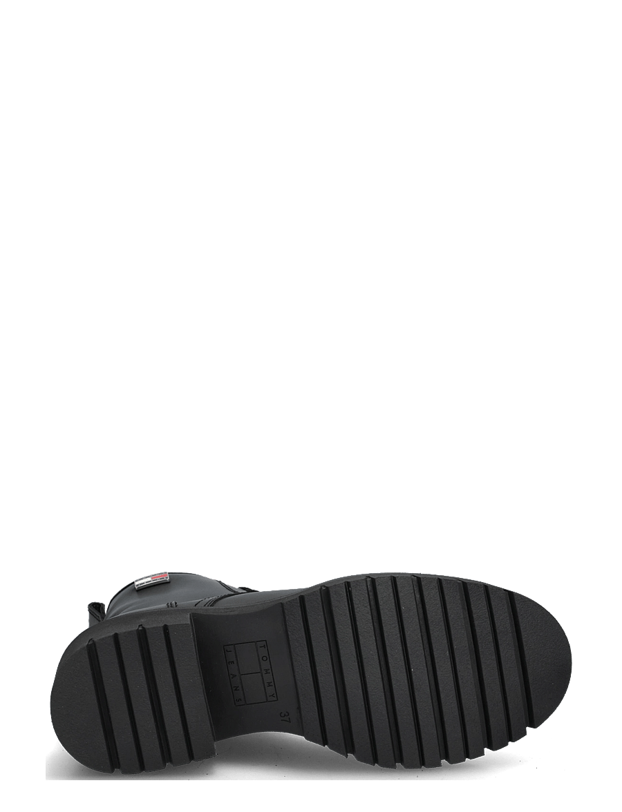Tommy Hilfiger - TJW CLEATED LACE UP BOOTS - paeltega saapad - black - 4