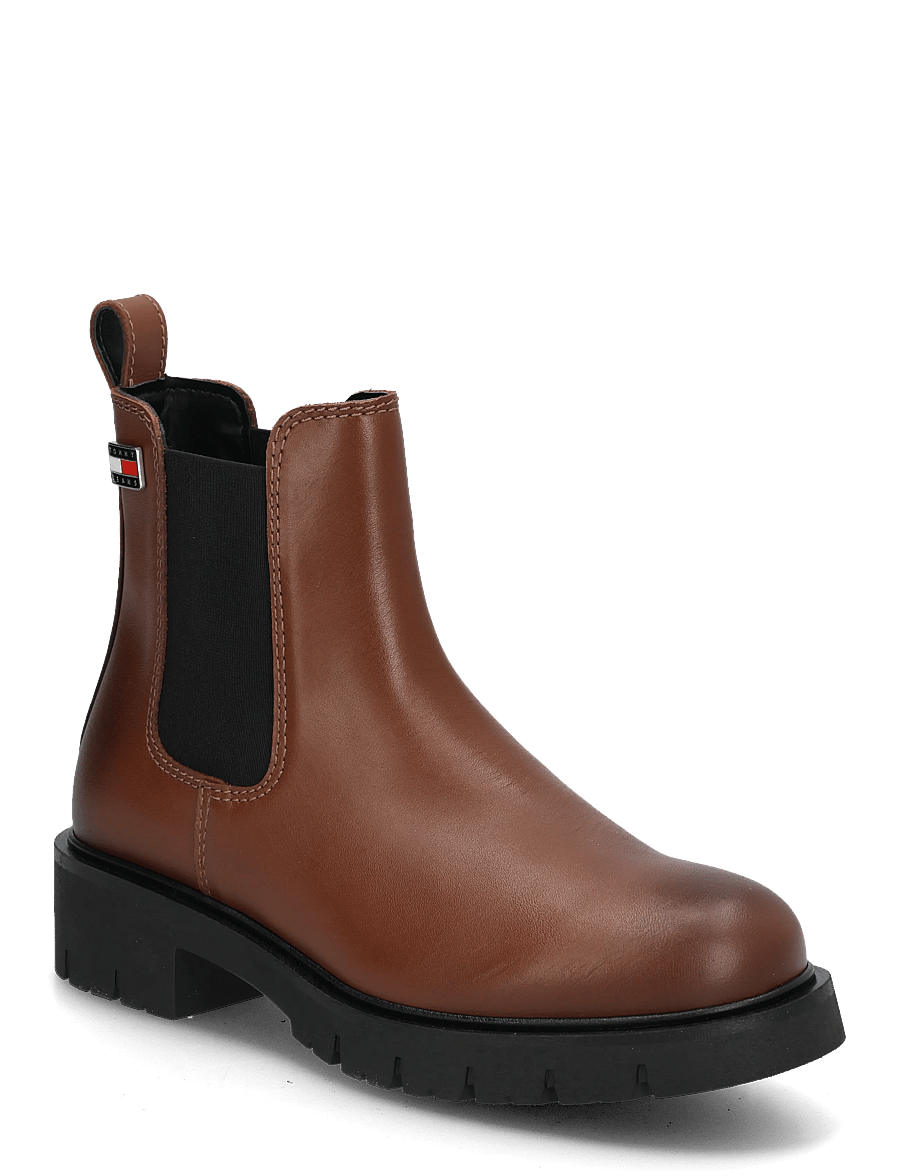 Tommy Hilfiger - TJW CLEATED CHELSEA BOOTS - støvletter - sunset rust - 0