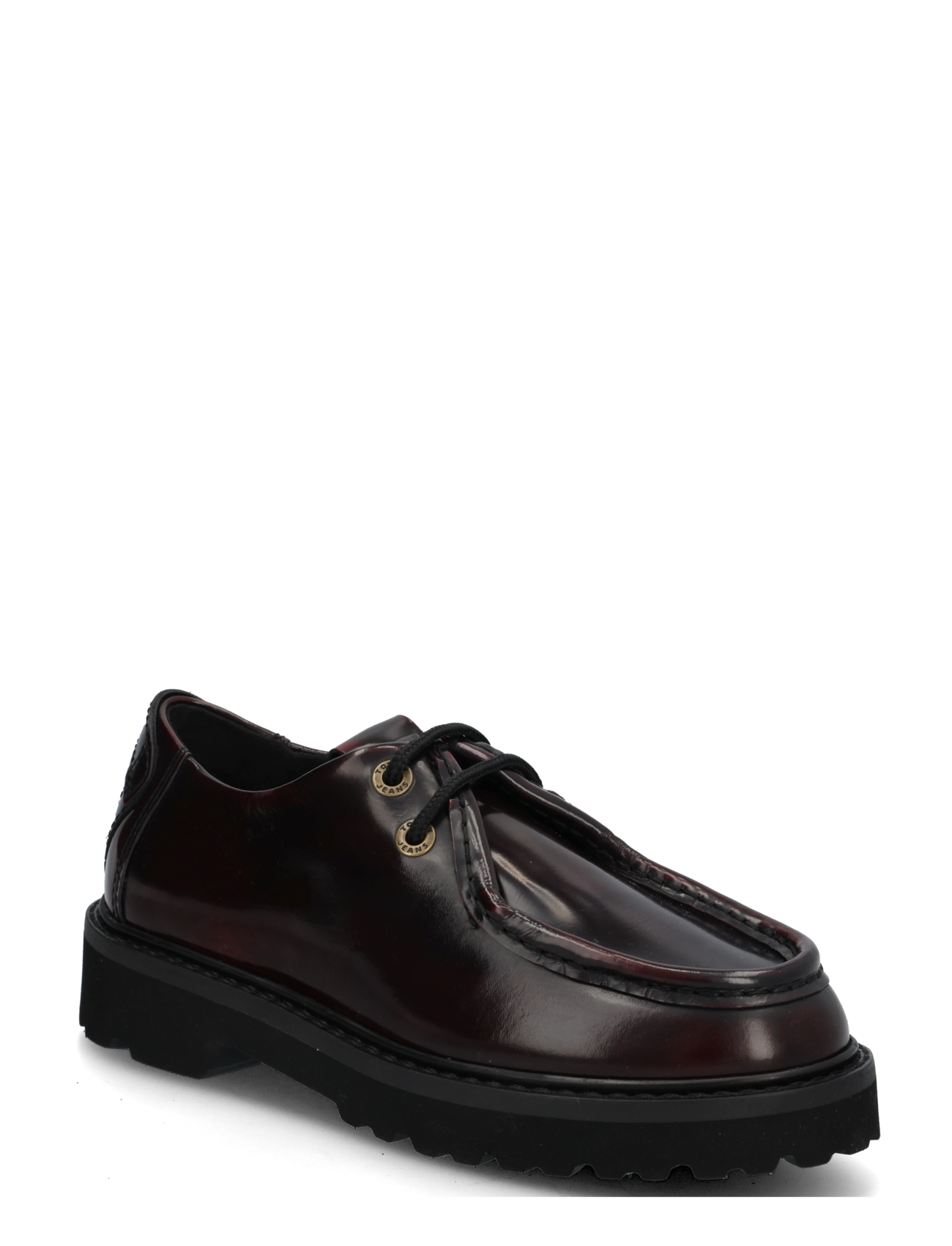 Tommy Hilfiger ARCHIVE 01 LOW WALLABEE - Schnürschuhe - BURGUNDY VELVET / burgundy