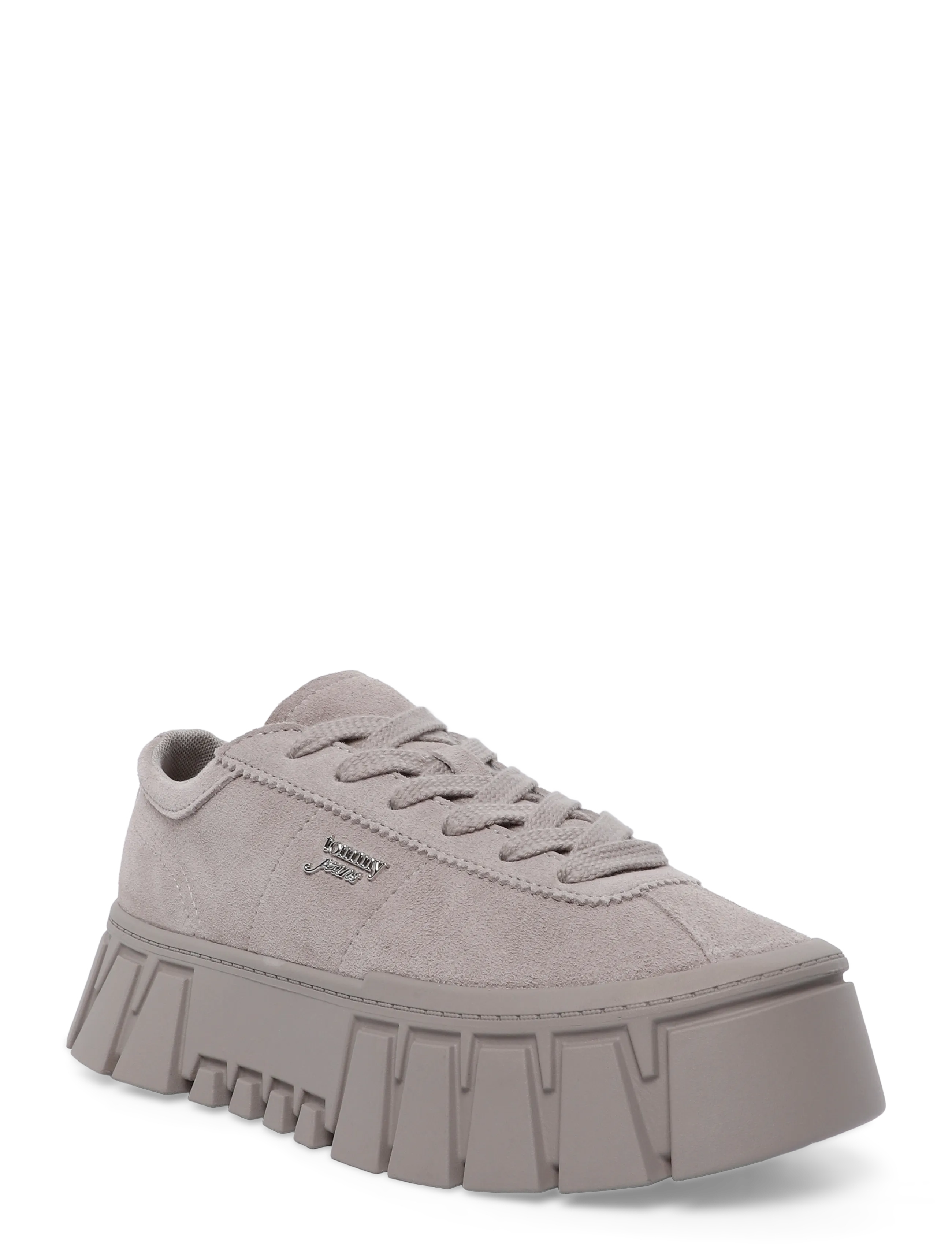 Tommy Hilfiger TJW PLATFORM SNEAKER SUEDE - Jalanõud - LIMESTONE DUST / grey