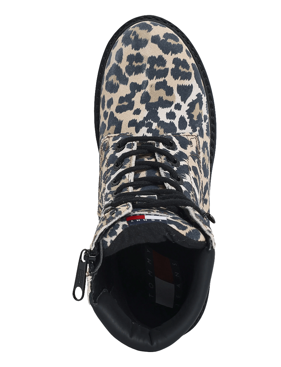 Tommy Hilfiger - TJW PLATFORM CHEETAH BOOTS - stiefeletten mit absatz - cheetah print - 3
