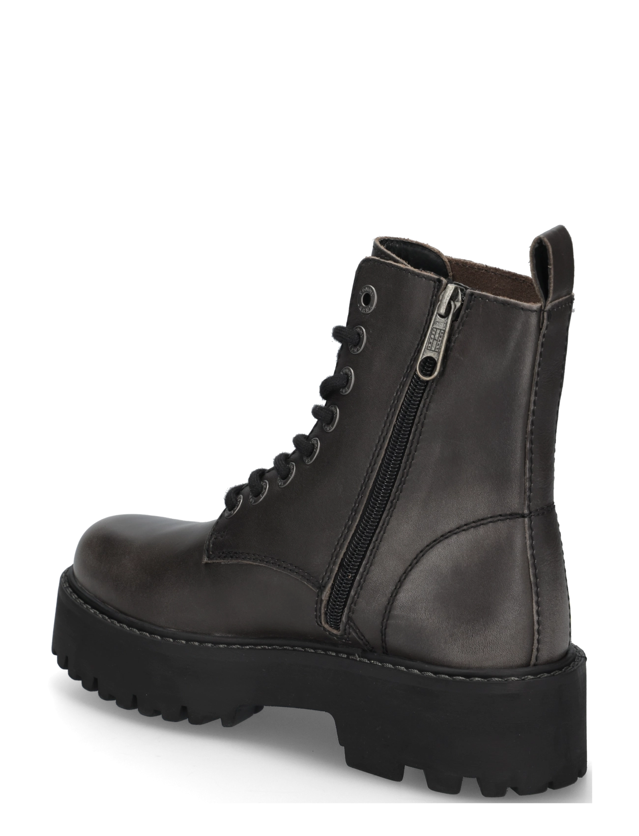 Tommy Hilfiger - TJW PLATFORM BRUSHED LTH BOOTS - kängor - black - 1