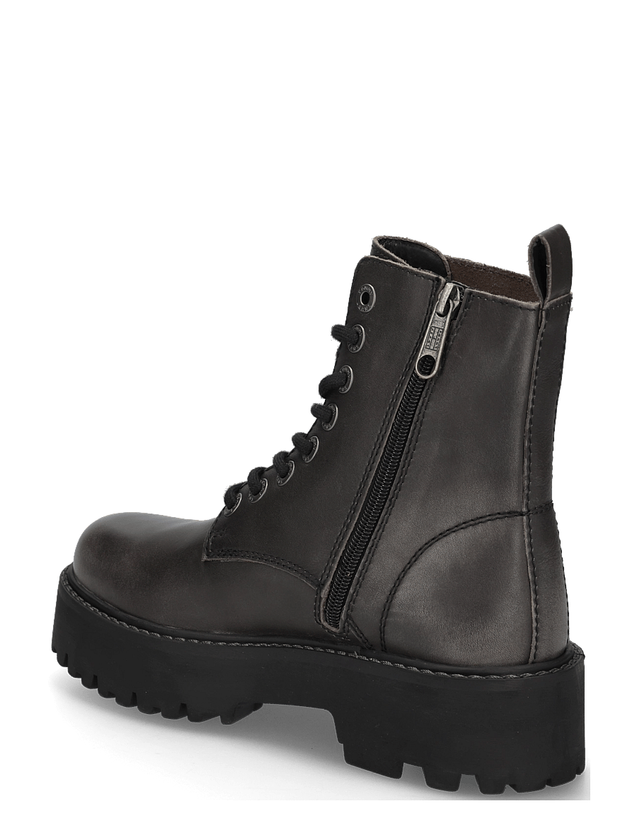 Tommy Hilfiger - TJW PLATFORM BRUSHED LTH BOOTS - kängor - black - 1