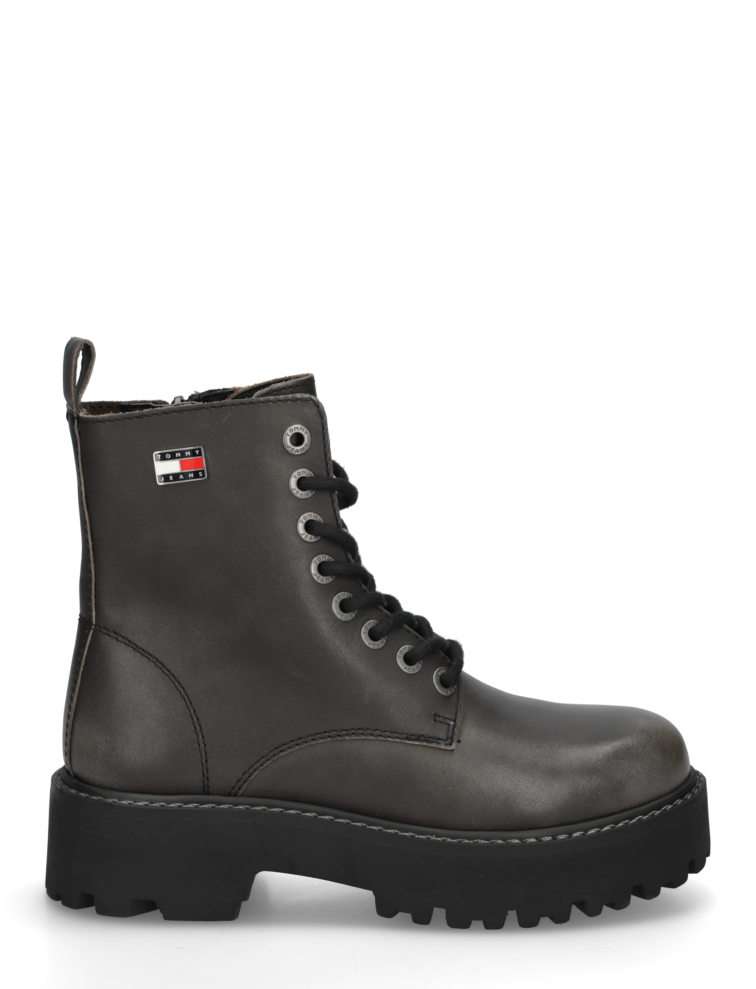Tommy Hilfiger - TJW PLATFORM BRUSHED LTH BOOTS - laced boots - black - 2