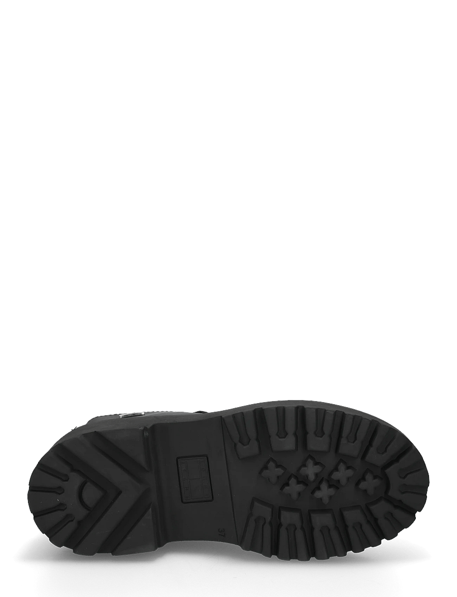 Tommy Hilfiger - TJW PLATFORM BRUSHED LTH BOOTS - laced boots - black - 4