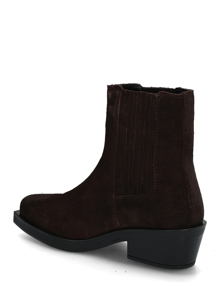 Tommy Hilfiger - TJW SUEDE COWBOY BOOTS - stiefeletten mit absatz - deep brown - 1