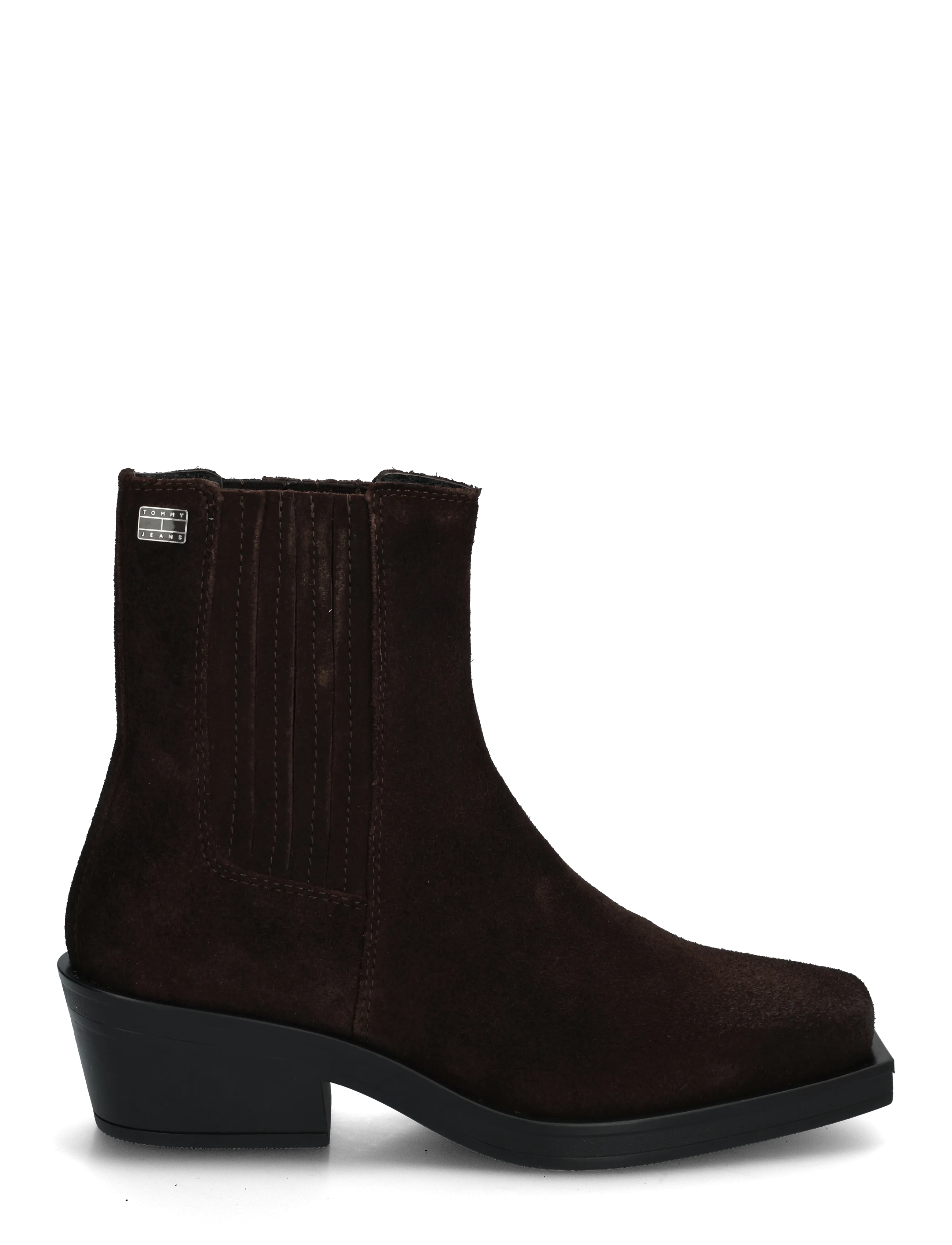 Tommy Hilfiger - TJW SUEDE COWBOY BOOTS - stiefeletten mit absatz - deep brown - 2