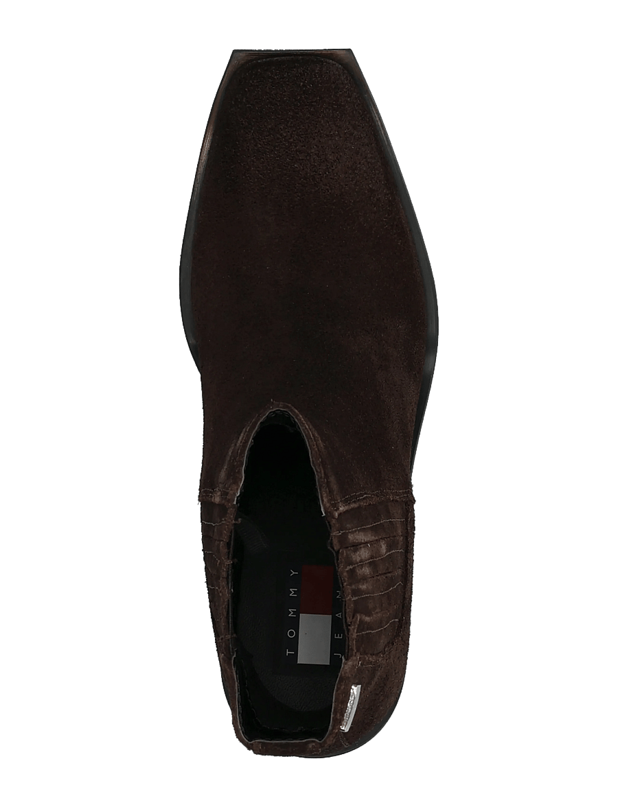 Tommy Hilfiger - TJW SUEDE COWBOY BOOTS - stiefeletten mit absatz - deep brown - 3
