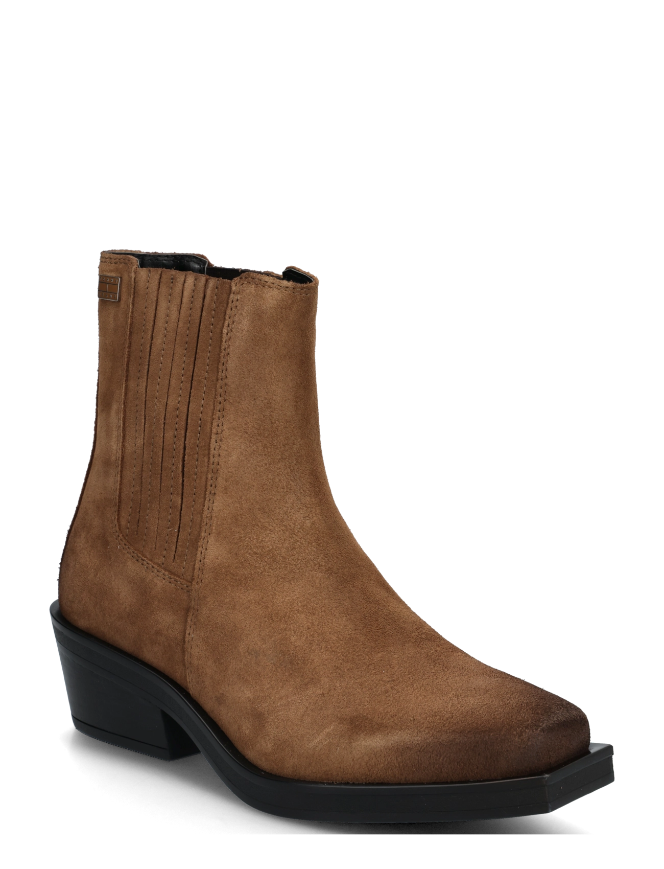 Tommy Hilfiger TJW SUEDE COWBOY BOOTS - Jalanõud - WARM KHAKI / brown