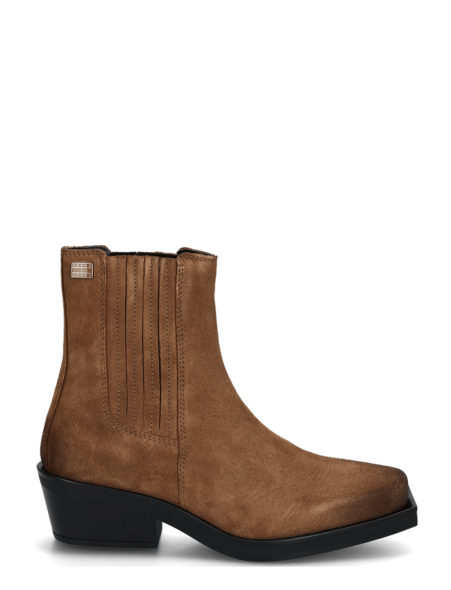 Tommy Hilfiger - TJW SUEDE COWBOY BOOTS - heeled ankle boots - warm khaki - 2