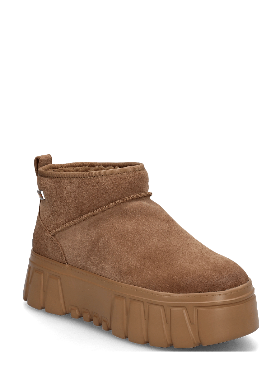Tommy Hilfiger - TJW SUEDE PLATFORM BOOTS WL - bamsestøvler - warm khaki - 0