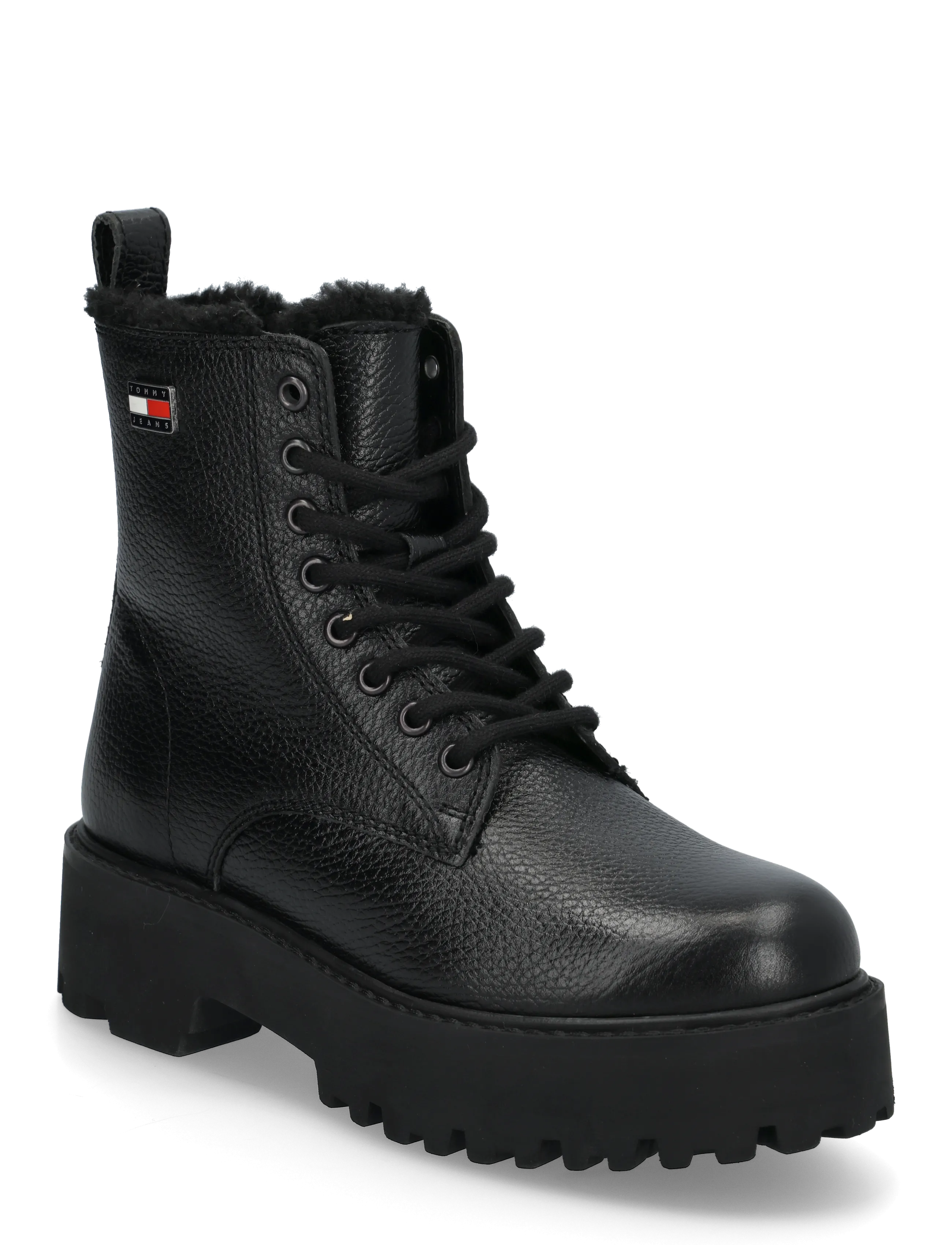 Tommy Hilfiger TJW PLATFORM BOOTS WL - Talvesaapad - BLACK / black