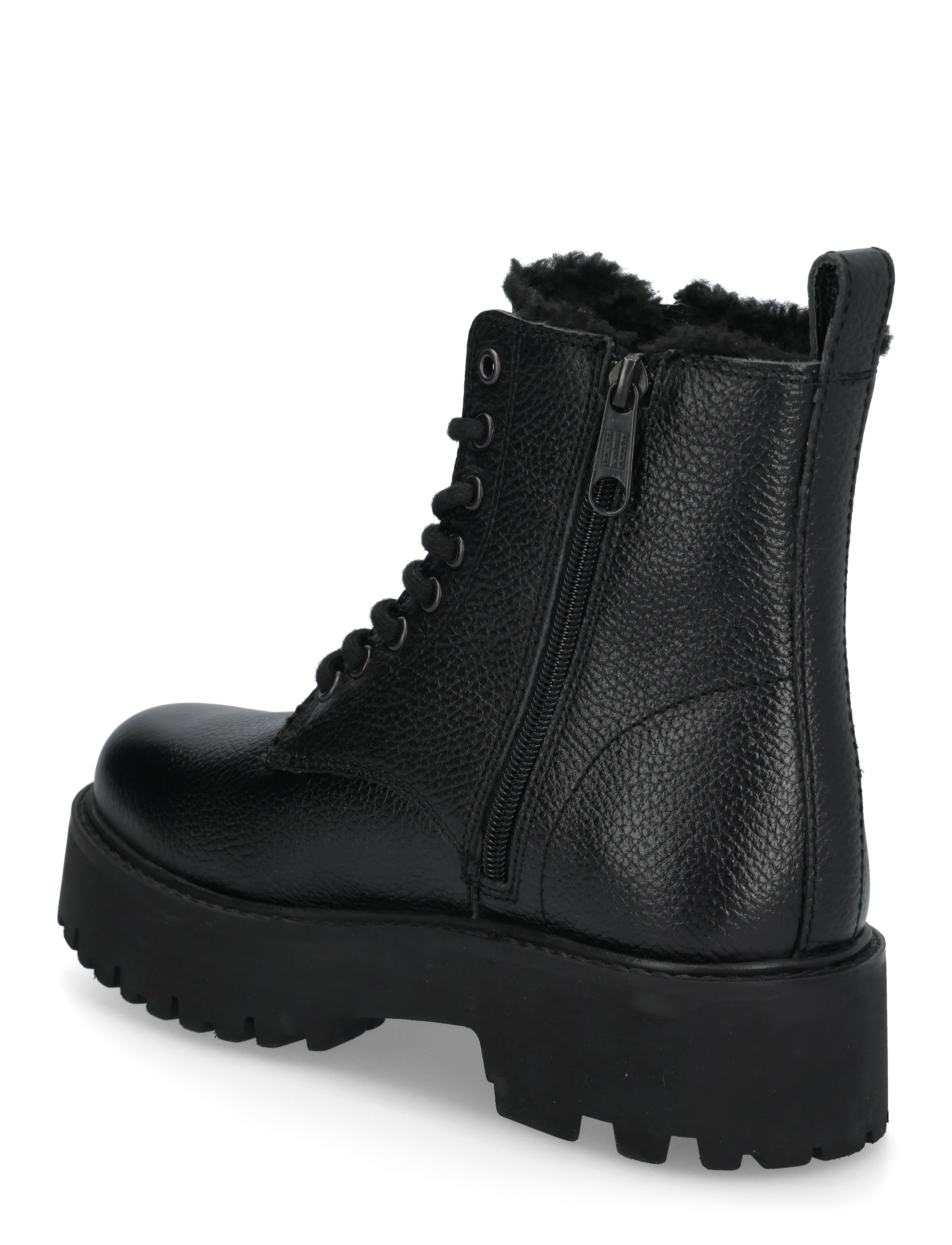 Tommy Hilfiger - TJW PLATFORM BOOTS WL - geschnürte stiefel - black - 1
