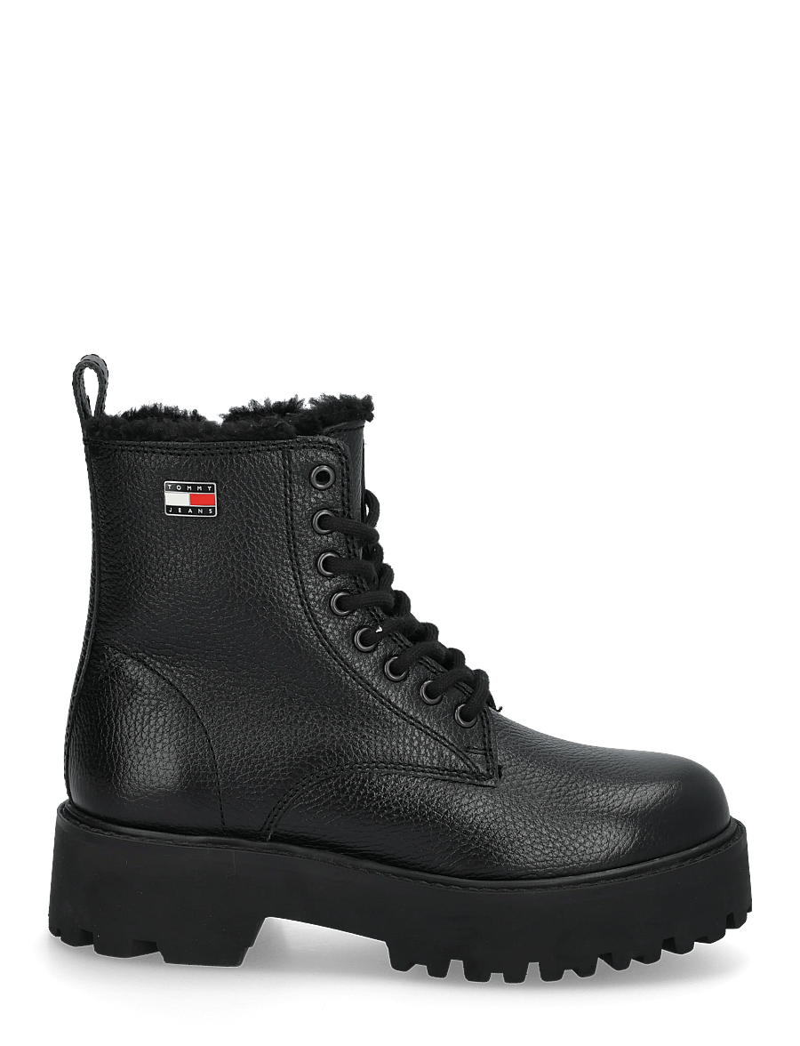 Tommy Hilfiger - TJW PLATFORM BOOTS WL - geschnürte stiefel - black - 2