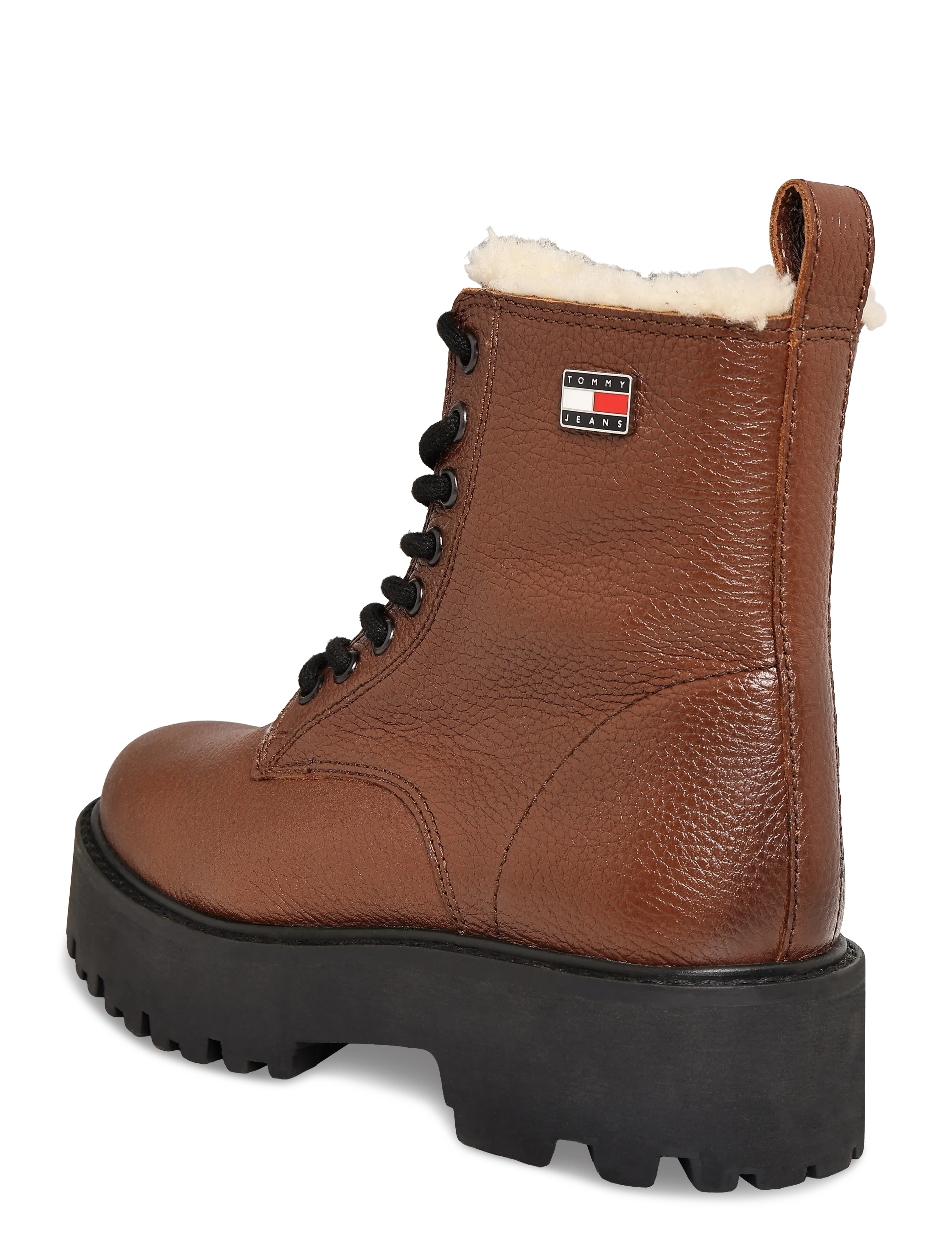 Tommy Hilfiger - TJW PLATFORM BOOTS WL - geschnürte stiefel - sunset rust - 1