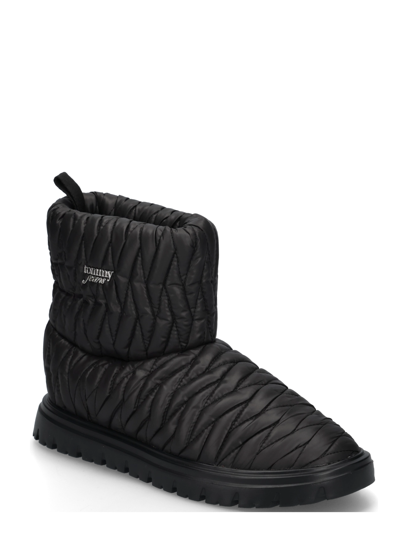 Tommy Hilfiger TJW QUILTED NYLON SNOWBOOT WL - Stiefel - BLACK / black