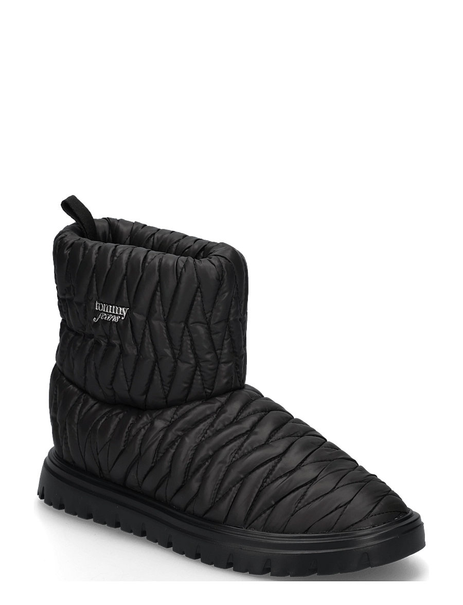 Tommy Hilfiger - TJW QUILTED NYLON SNOWBOOT WL - winterschuhe - black - 0