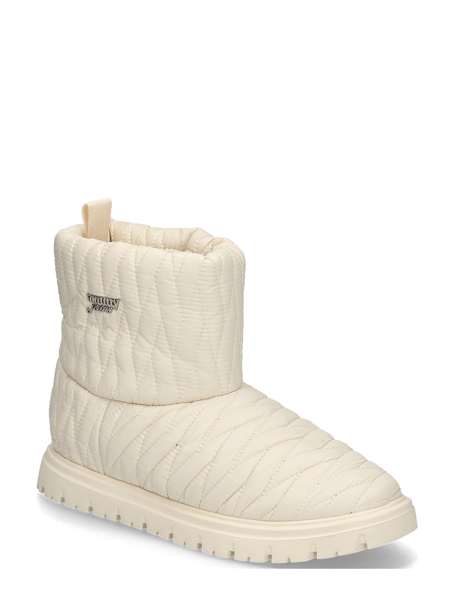 Tommy Hilfiger - TJW QUILTED NYLON SNOWBOOT WL - talvesaapad - cream - 0