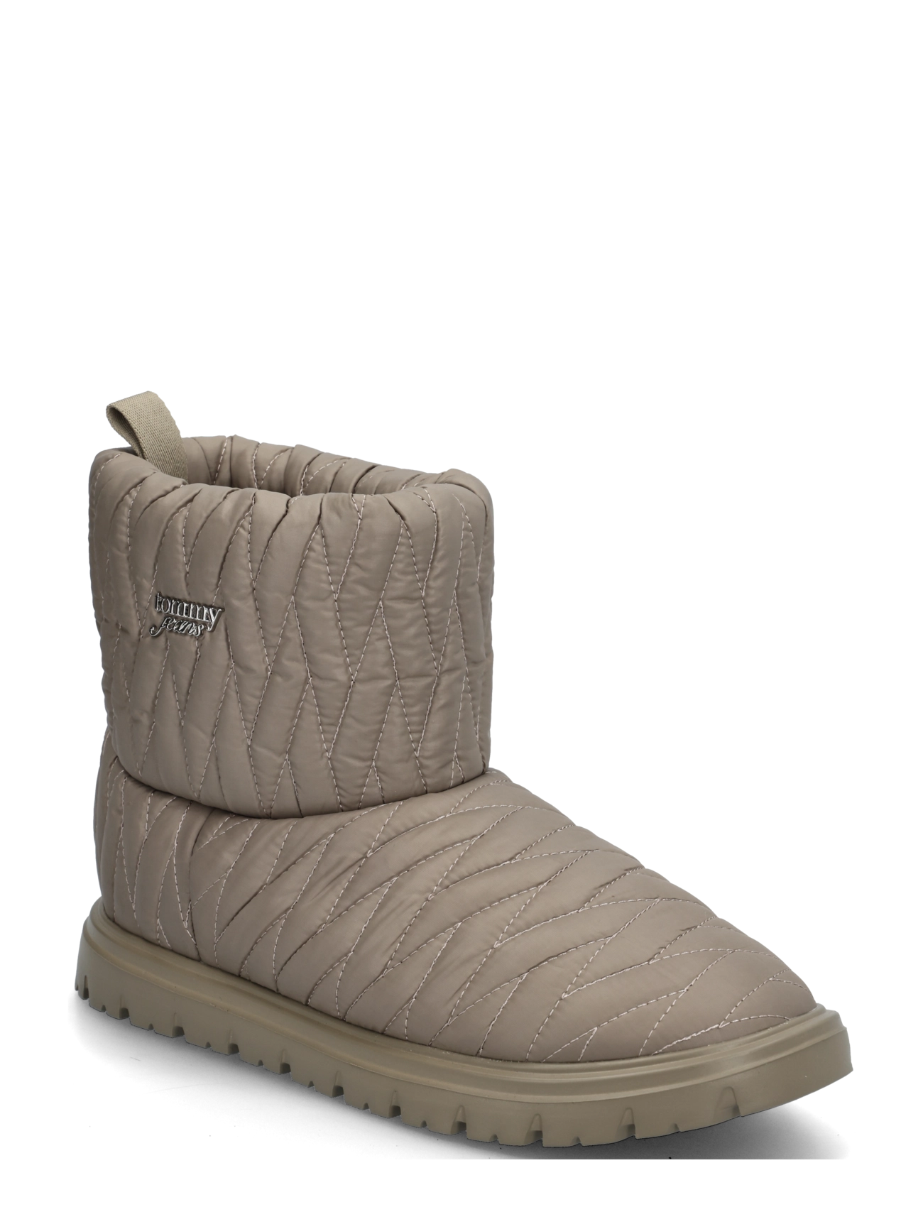 Tommy Hilfiger TJW QUILTED NYLON SNOWBOOT WL - Jalanõud - TAUPE CLAY / beige